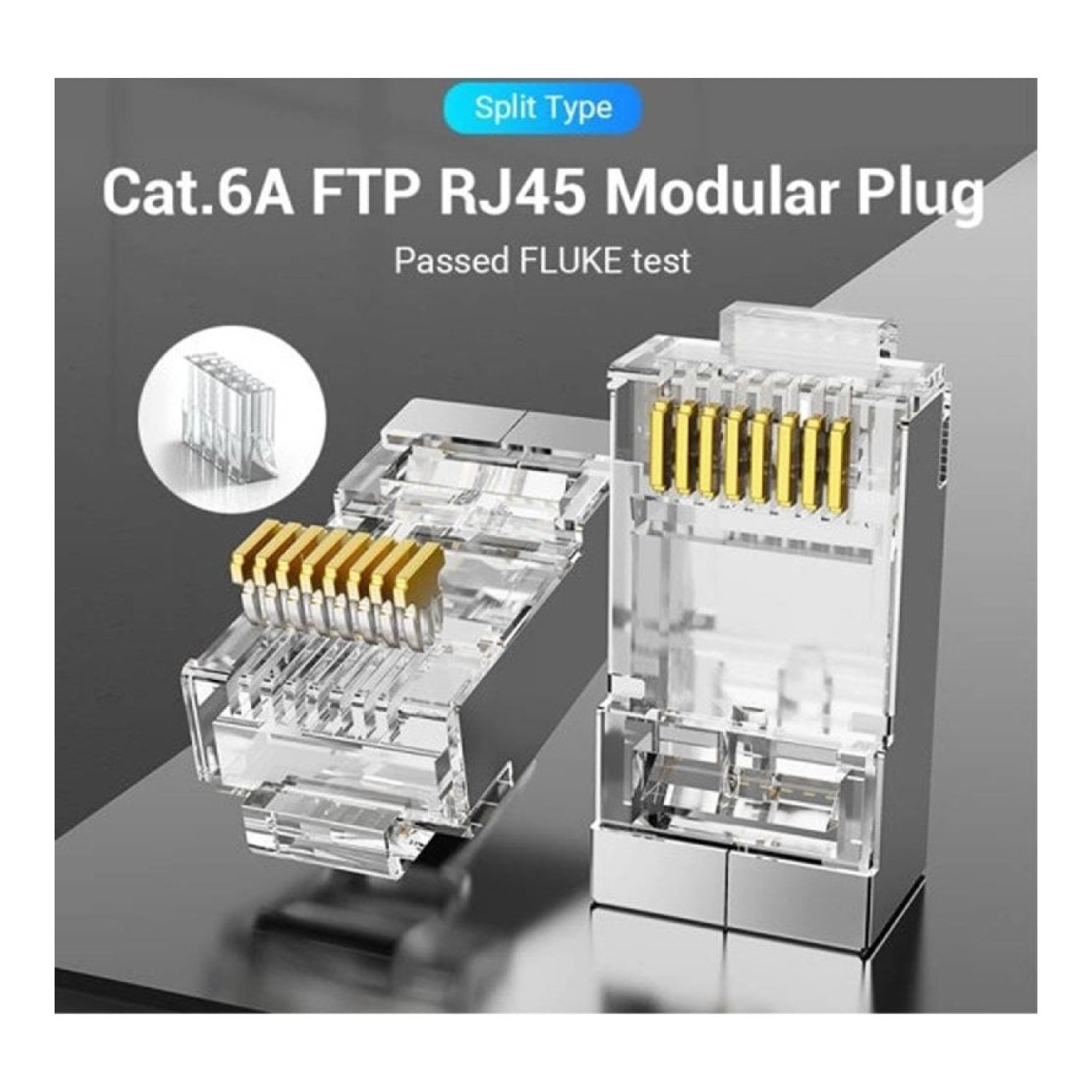 Conector RJ45 IDFR0-50/ Cat.6A FTP/ 50 uds