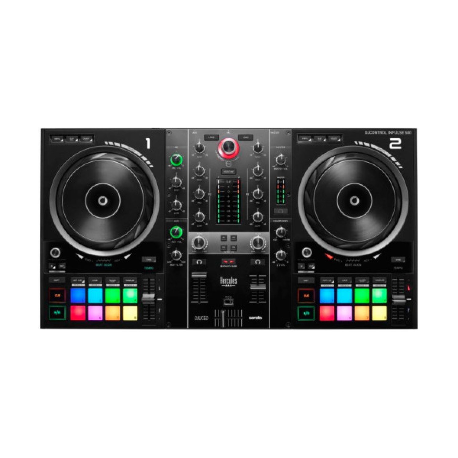 Hercules Inpulse 500 DVS · Sistema Vinilo Digital · Scratch DJ · Negro