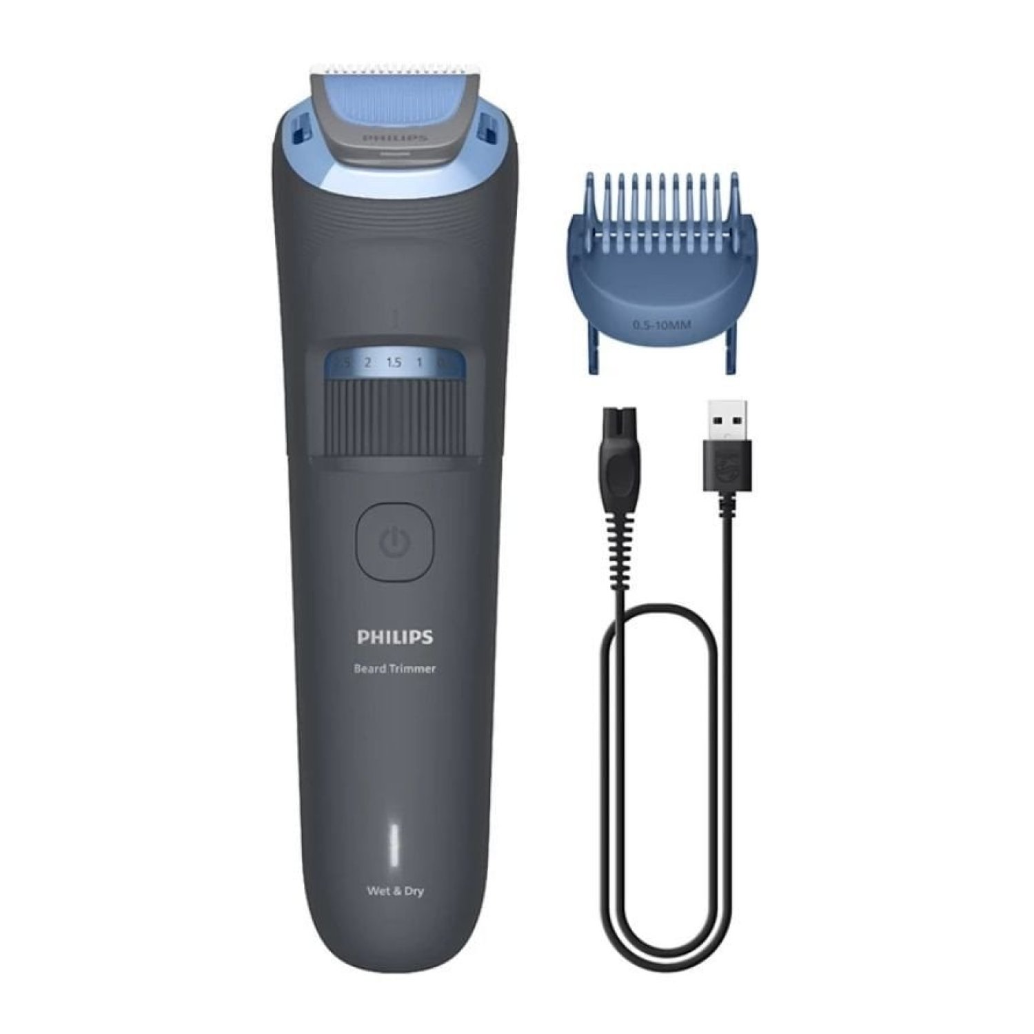 Philips Beardtrimmer Series 3000 BT3617/15 · Batería · 2 Accesorios