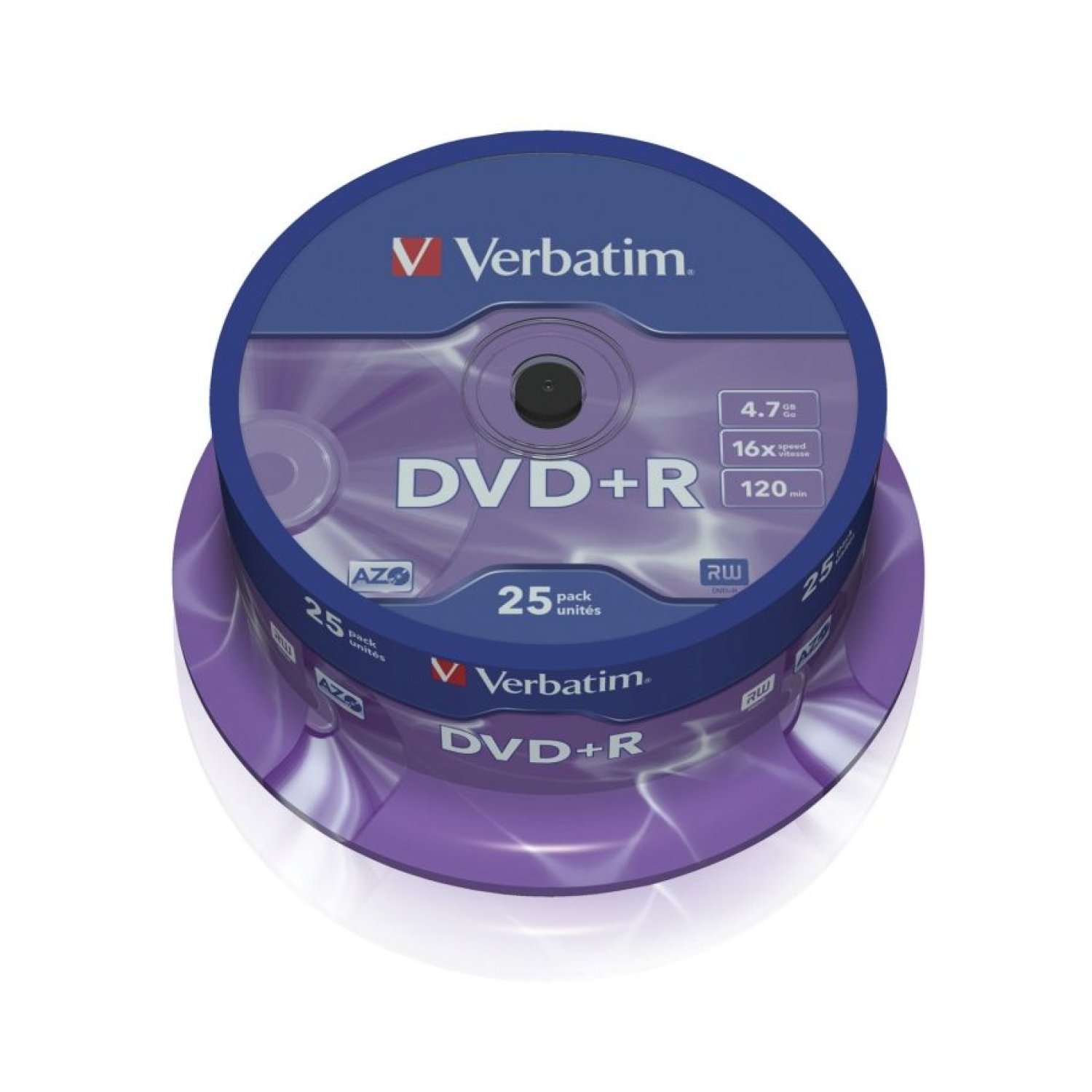 DVD+R Verbatim Advanced AZO 16X/ Tarrina-25uds