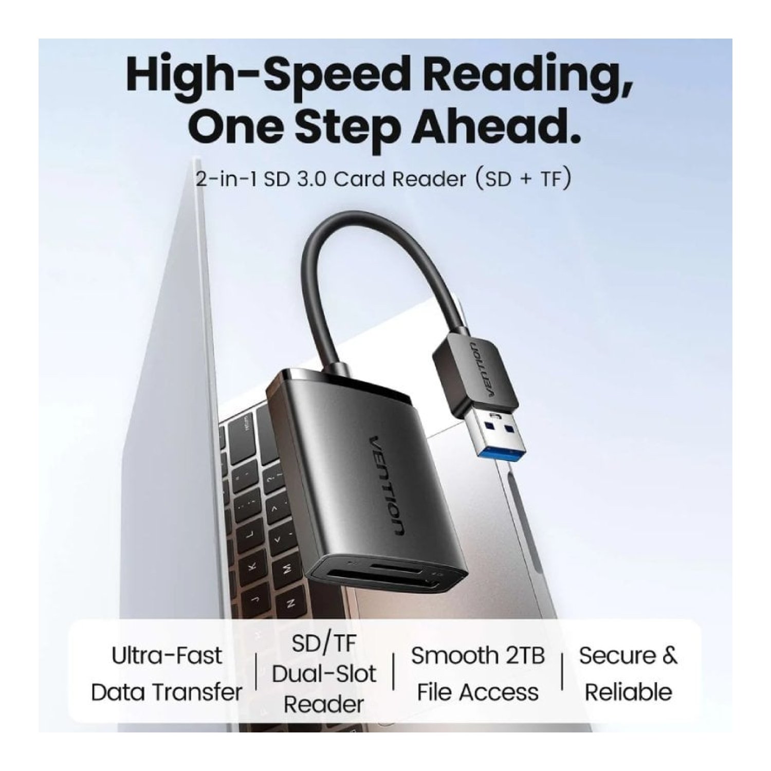 Lector de Tarjetas Externo Vention CLPBB/ USB 3.0