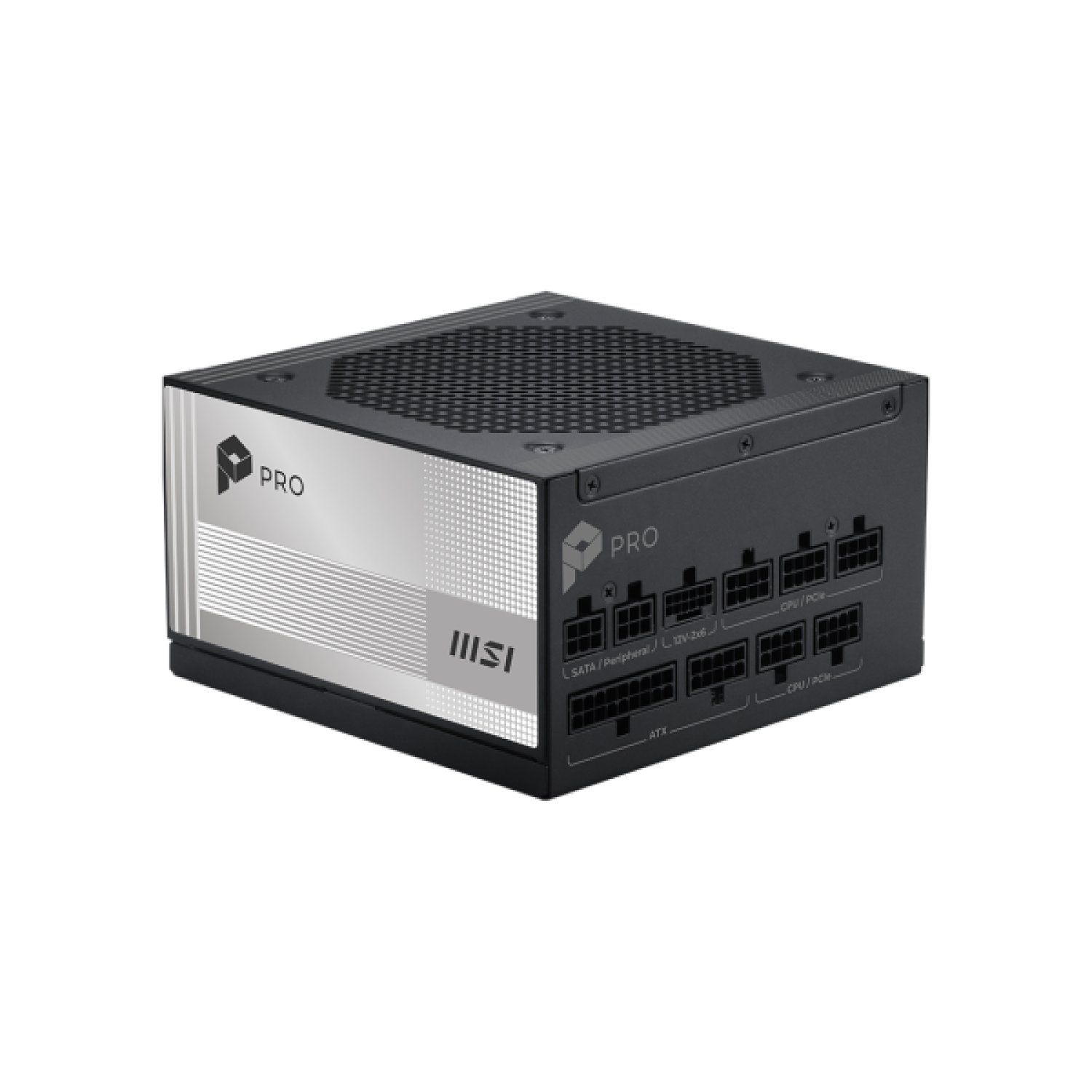 FUENTE ALIMENTACION MSI PRO A1000PL PCIE5,PSU,1000W,80 PLUS PLATINUM,MODULAR,120MM,ACTIVE PFC,1XPCI-E 5 (16PIN),3XPCI-E (6+2 PIN),6XSATA (15 PIN)