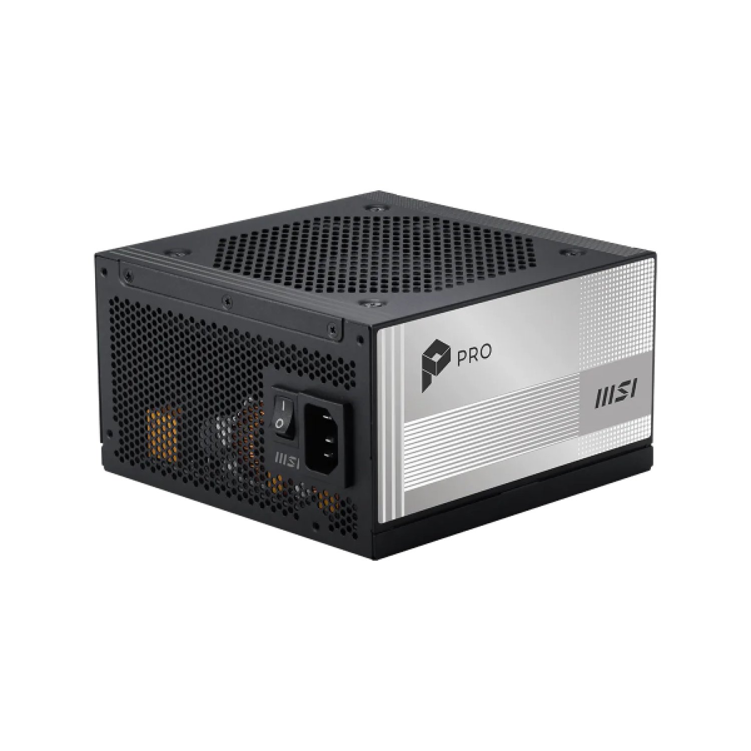 FUENTE ALIMENTACION MSI PRO A850PL PCIE5,PSU,850W,80 PLUS PLATINUM,MODULAR,120MM,ACTIVE PFC,1XPCI-E 5 (16PIN),3XPCI-E (6+2 PIN),6XSATA (15 PIN)