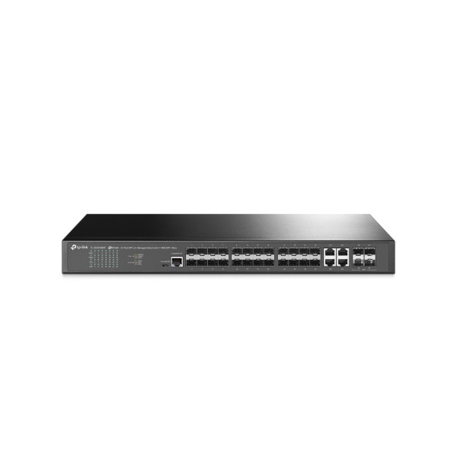TP-Link TL-SG3428XF · Switch Gestionado L2+ · 24 Puertos Gigabit · 4 SFP+ · 1U