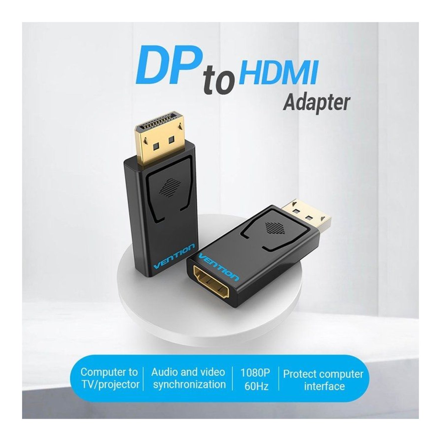 Vention · Adaptador DisplayPort a HDMI · Macho a Hembra