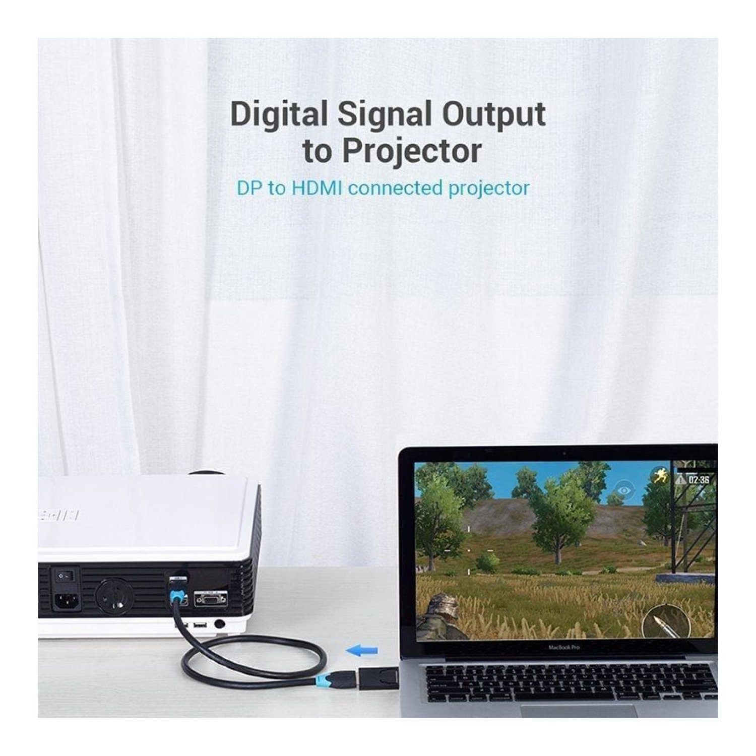 Vention · Adaptador DisplayPort a HDMI · Macho a Hembra