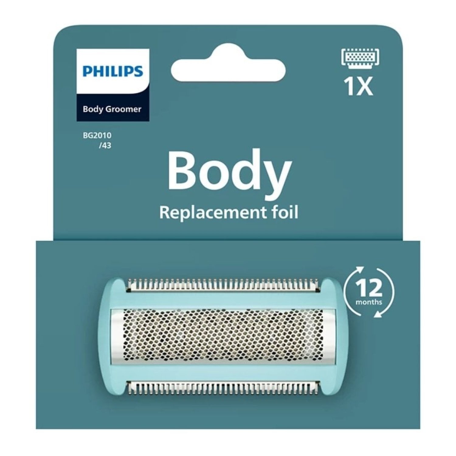 Philips · Cabezal de Reemplazo · Body Groomer · Pack 1