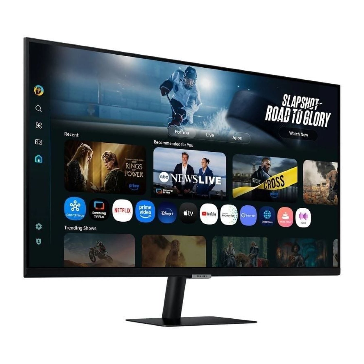 Samsung M7 · Smart Monitor 32" 4K · Smart TV · Multimedia · Negro
