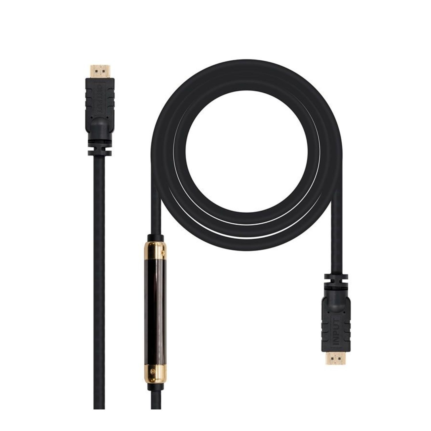 Cable HDMI Nanocable 10.15.1830/ HDMI Macho - HDMI Macho/ 30m/ Negro