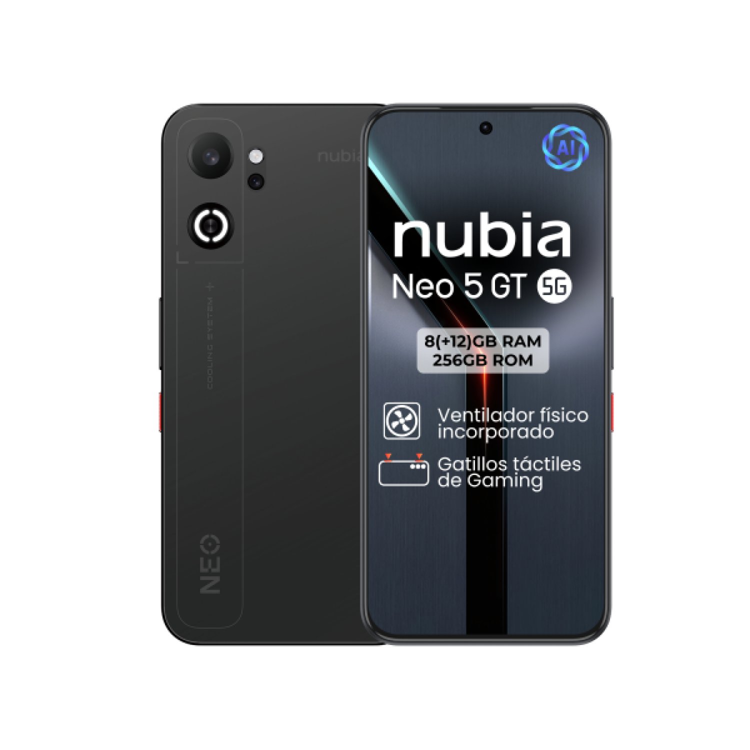 ZTE NUBIA NEO 5 GT 5G 8+256 NEGRO