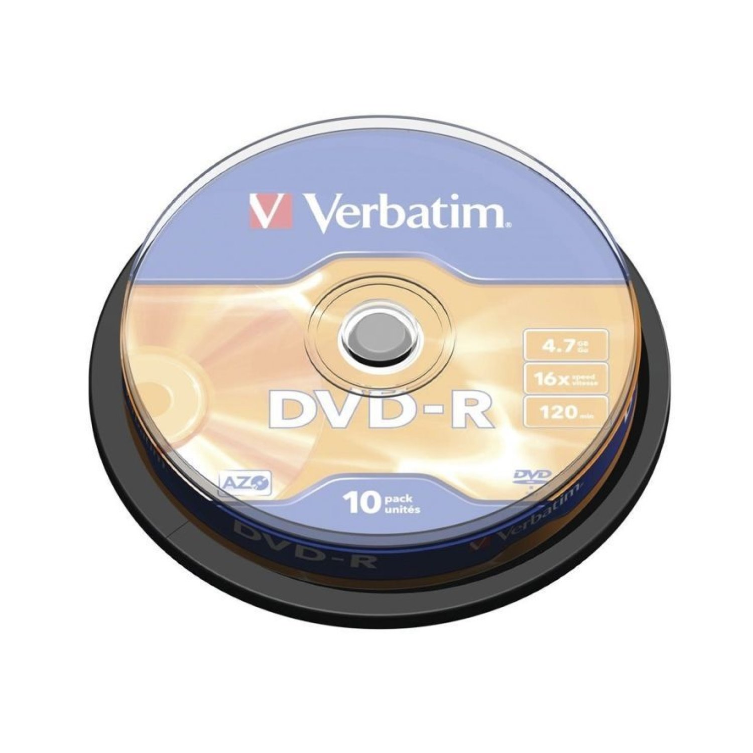 DVD-R Verbatim Advanced AZO 16X/ Tarrina-10uds