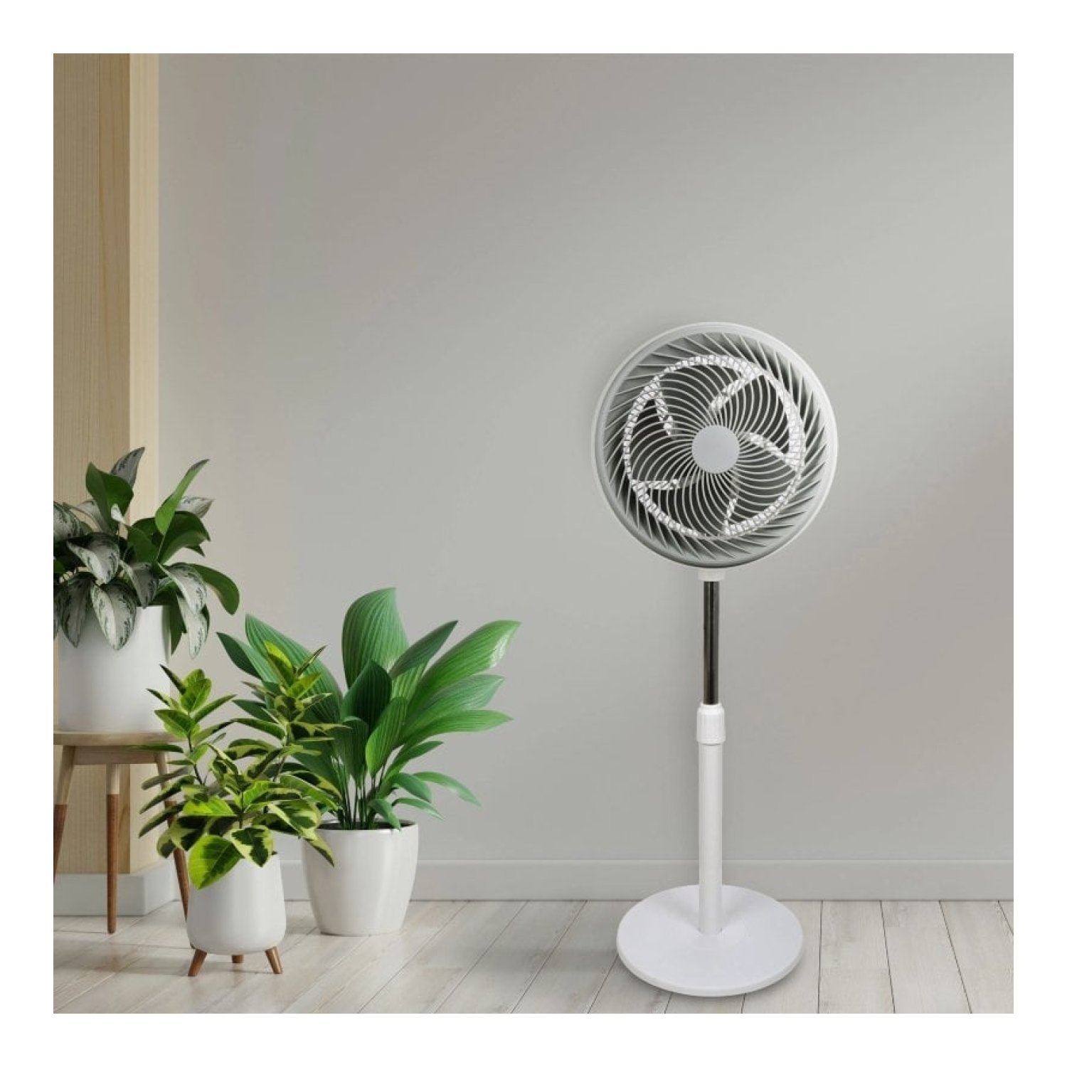 Ventilador de Pie Daewoo DW9002/ 90W/ 5 Aspas 30cm/ 3 Velocidades