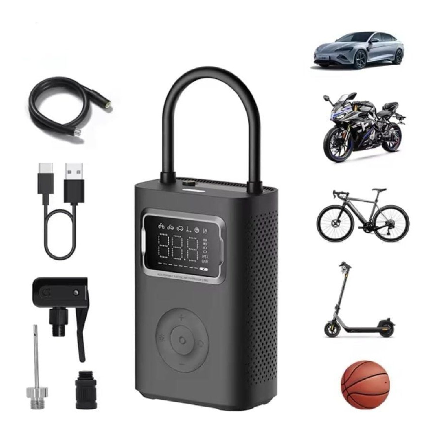 Mini Compresor Xiaomi Portable Electric Air Compressor 2 Pro/ 2500 mAh/ 150 psi