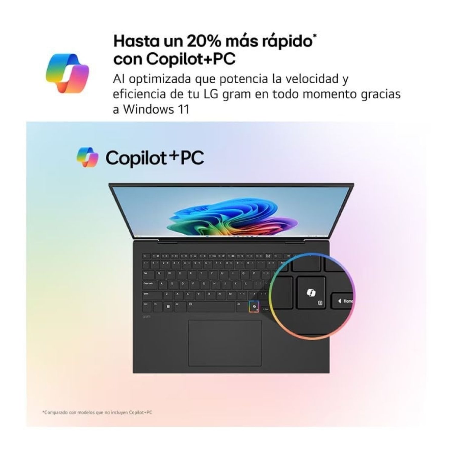 Portátil LG Gram Pro 16Z90TS-G.AU99BN Intel Core Ultra 9-288V/ 32GB/ 1TB SSD/ 16"/ Win11