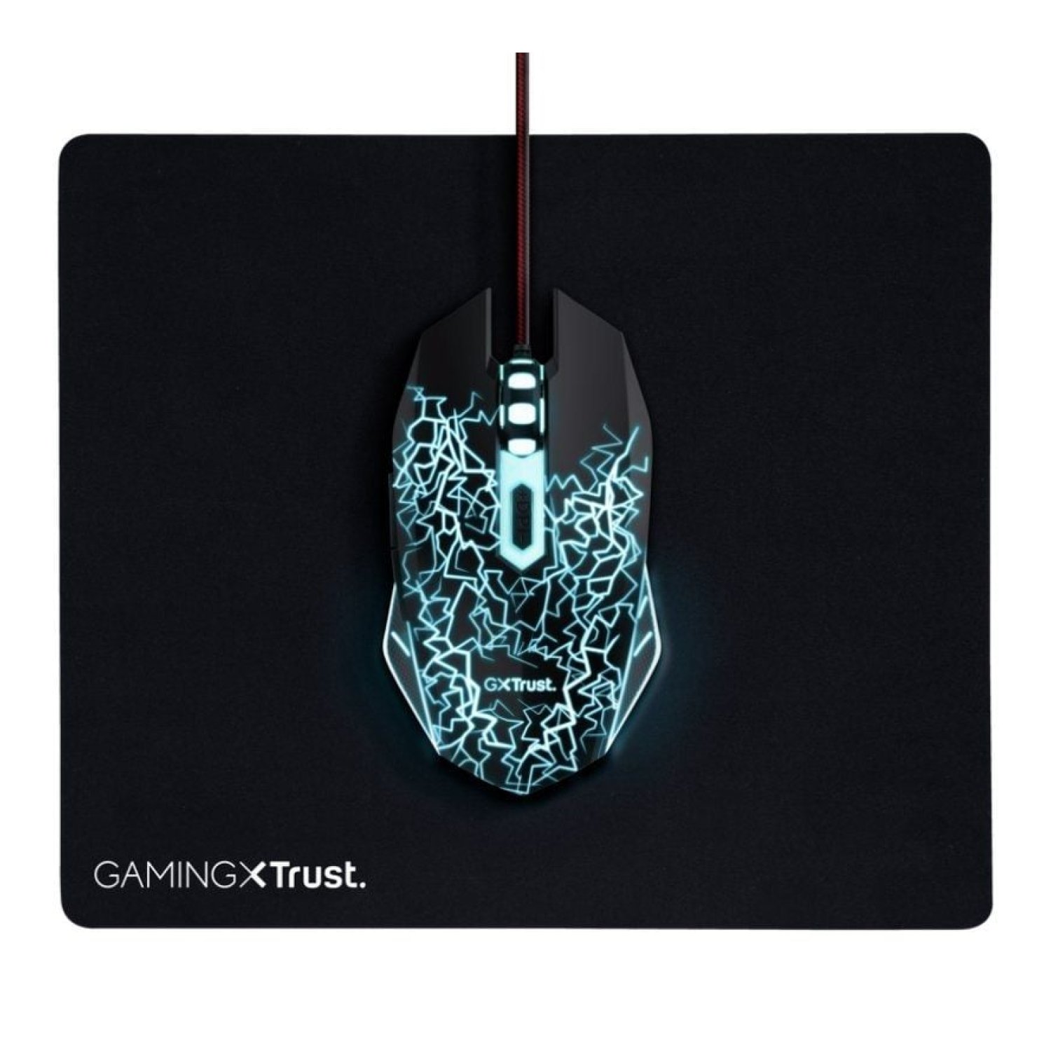 Pack Gaming Trust Gaming 24752/ Ratón Óptico + Alfombrilla