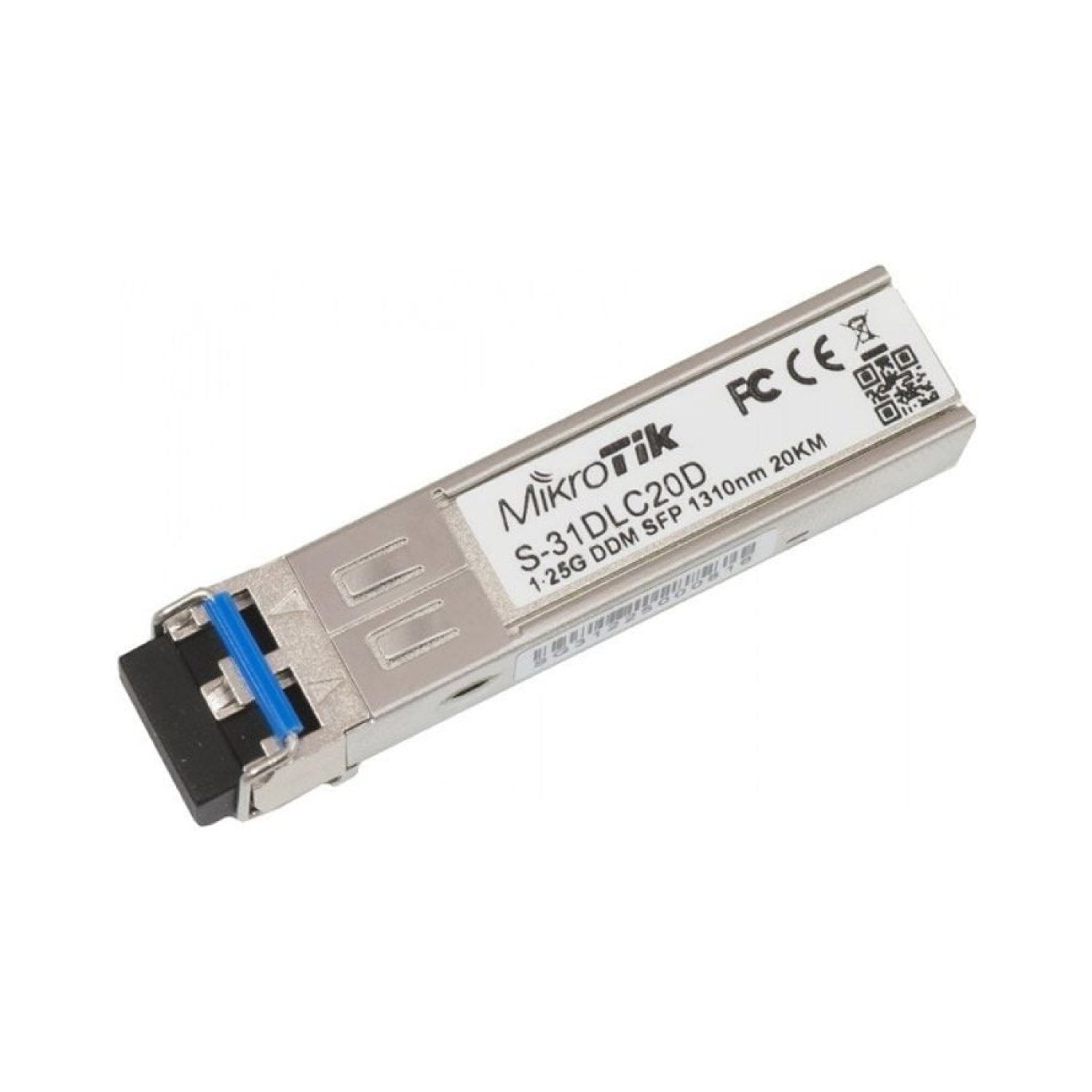 Mikrotik S-31DLC20D · Módulo SFP · Transceptor Fibra Óptica · 1.25G · LC Dúplex
