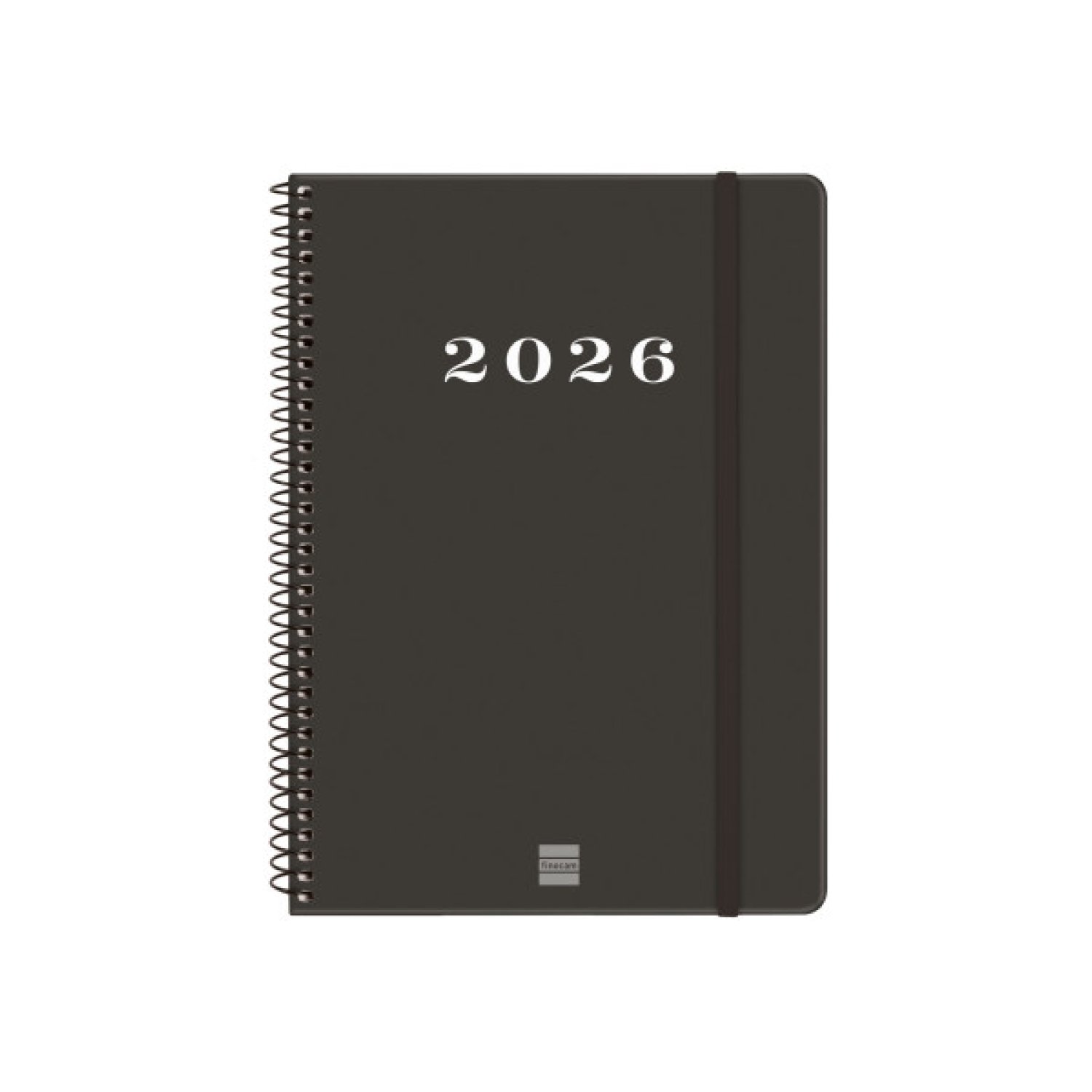Finocam Agenda 2026 · Semana Vista · 155x212mm · Horizontal · Negra