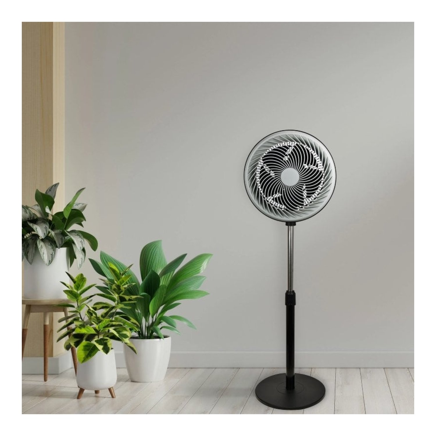 Ventilador de Pie Daewoo DW9004/ 90W/ 5 Aspas 30cm/ 3 Velocidades