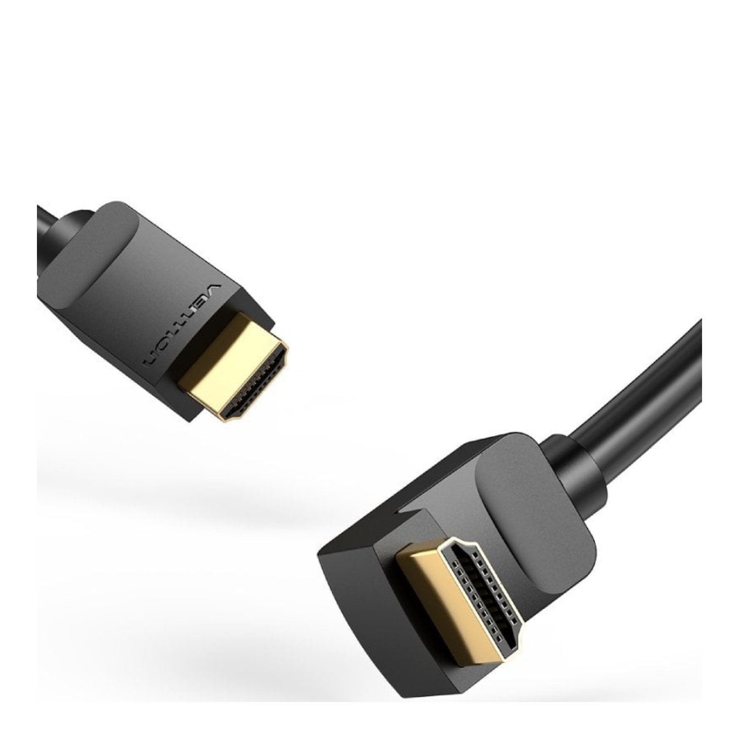 Vention · Cable HDMI 2.0 4K · Acodado 1m · Macho-Macho · Negro