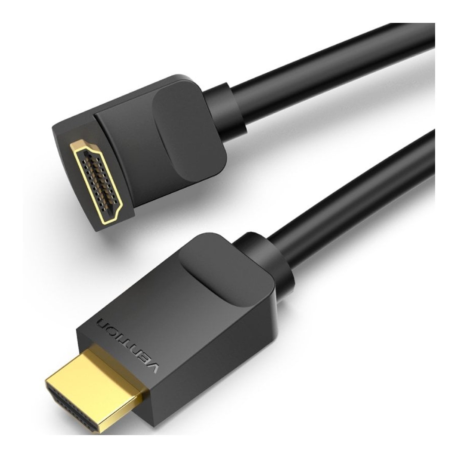 Vention · Cable HDMI 2.0 4K · Acodado 1m · Macho-Macho · Negro