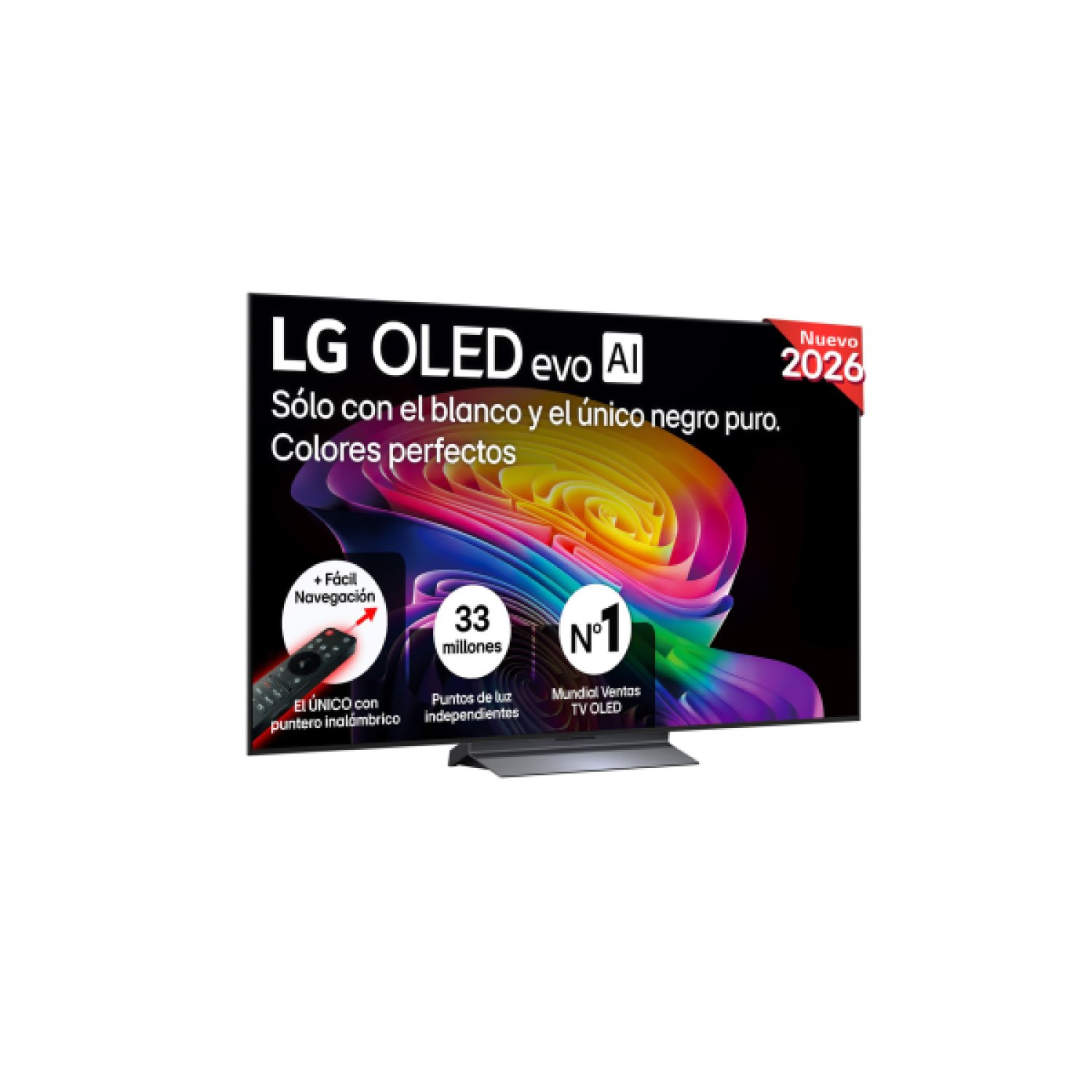 TV LG OLED 65" OLED65C66LB UHD 4K SMART WIFI WEBOS 26 IA 120HZ 4XHDMI 2XUSB ANTIRREFLEJOS PRO 98.9% MANDO ÚNICO