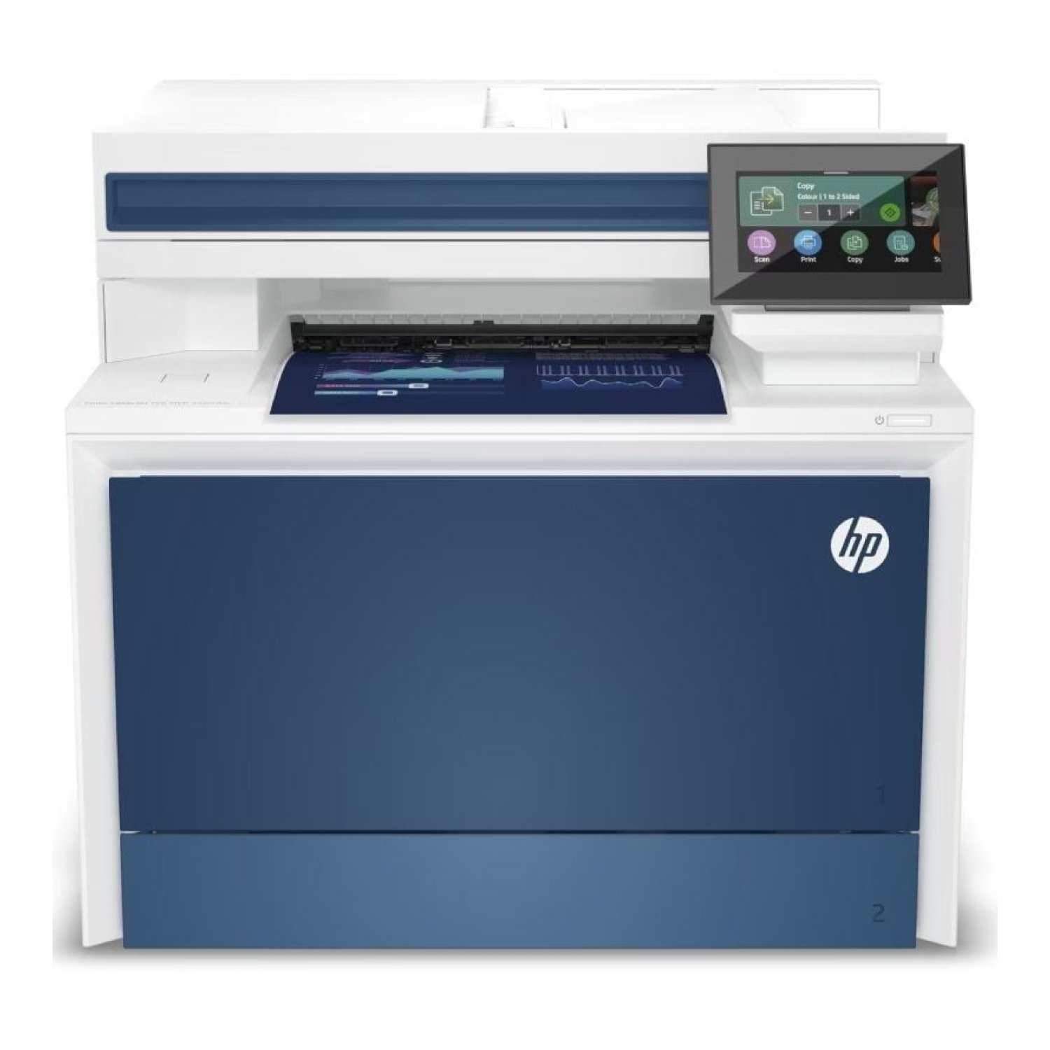 Multifunción Láser Color HP LaserJet Pro 4302dw/ WiFi/ Dúplex/ ADF/ Blanca y Azul