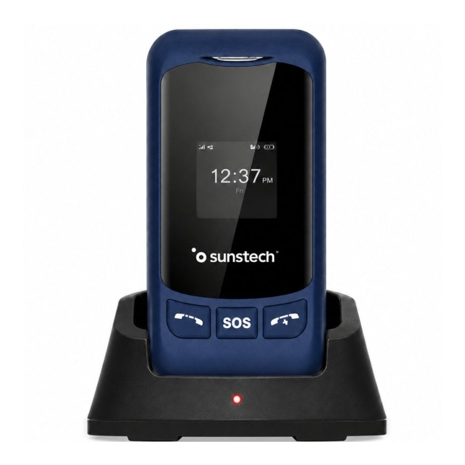Teléfono Móvil Sunstech CELT26 para Personas Mayores/ Azul