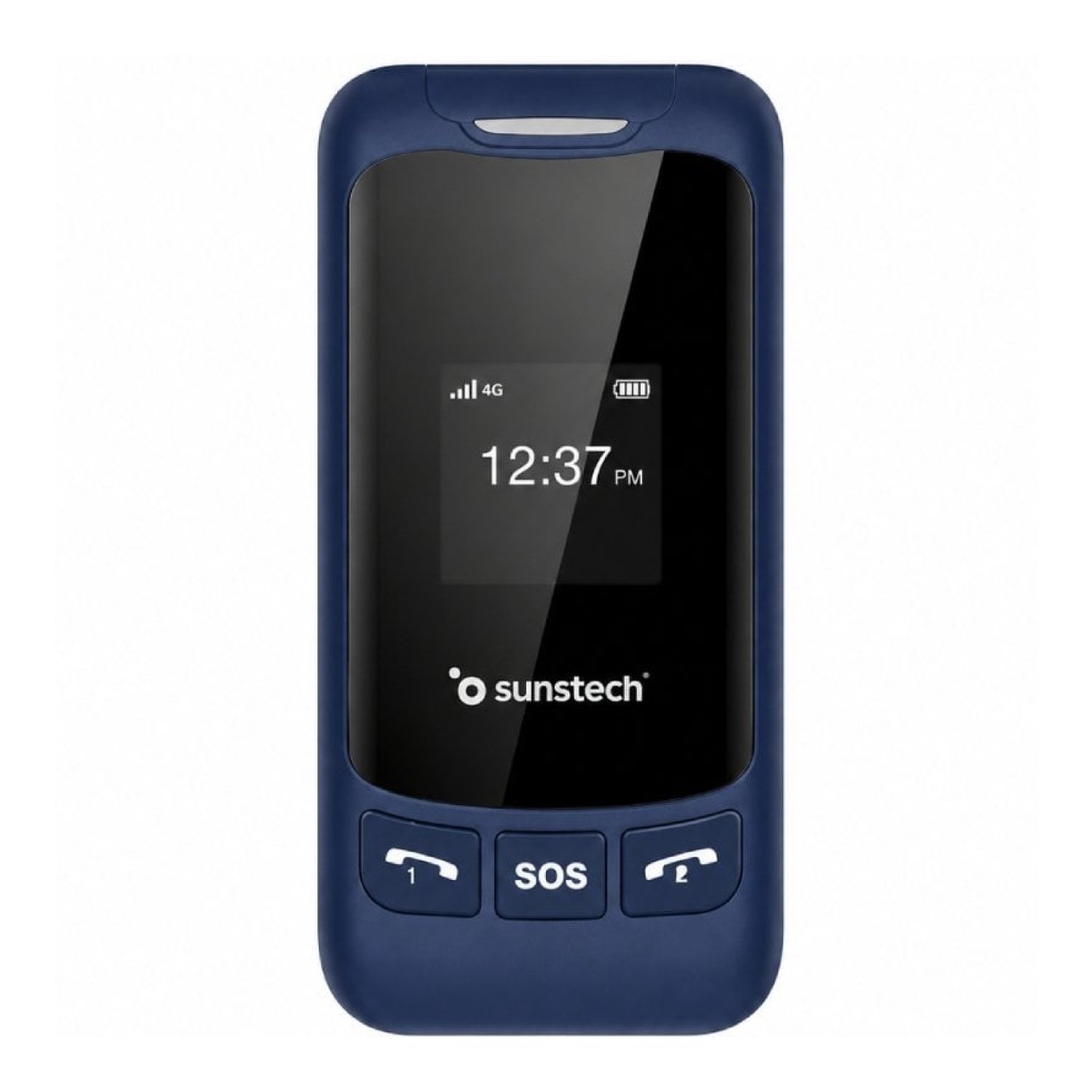 Teléfono Móvil Sunstech CELT26 para Personas Mayores/ Azul