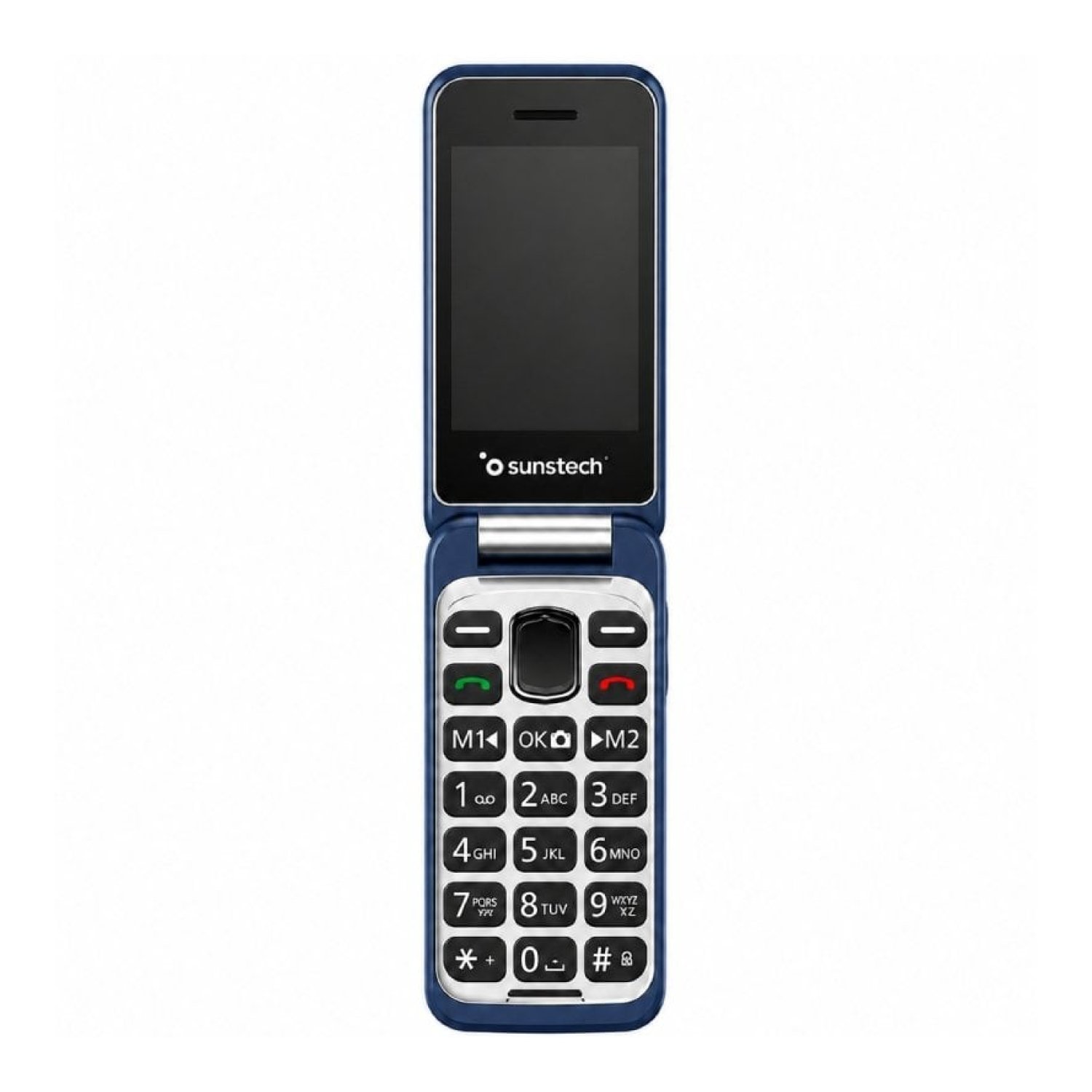 Teléfono Móvil Sunstech CELT26 para Personas Mayores/ Azul