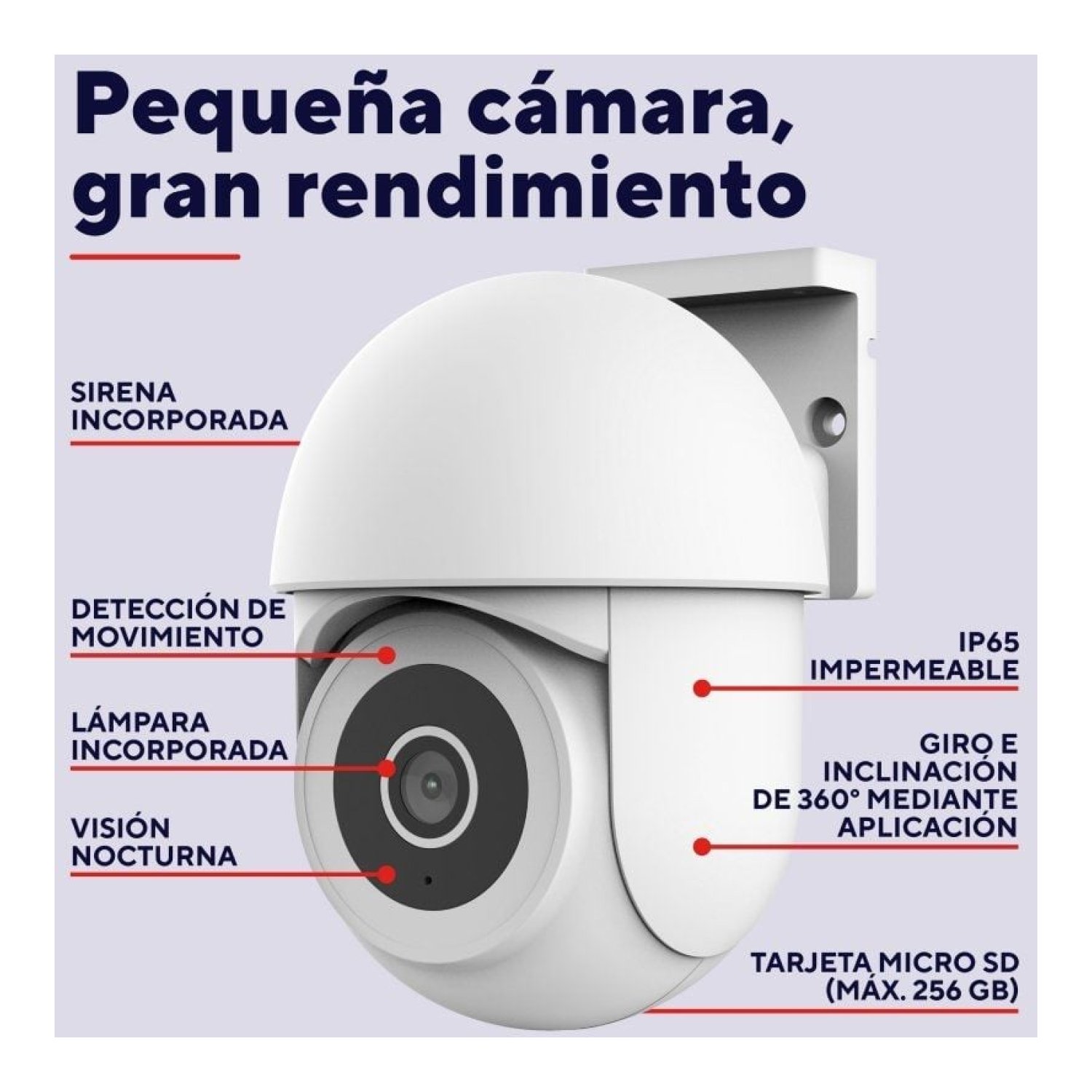 Trust IPCAM-3900 · Cámara IP · Visión Nocturna · Control Remoto APP