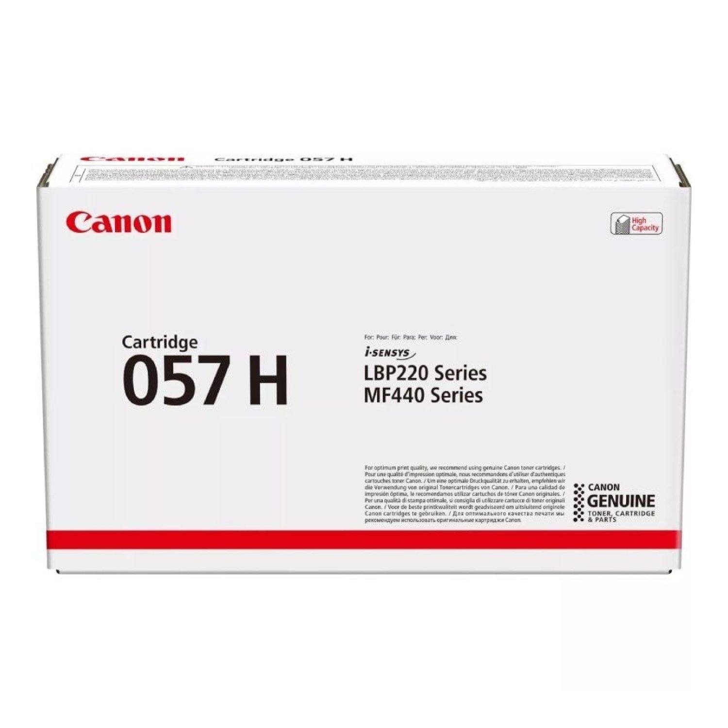 Canon i-SENSYS nº057H · Tóner Original · Alta Capacidad · Negro