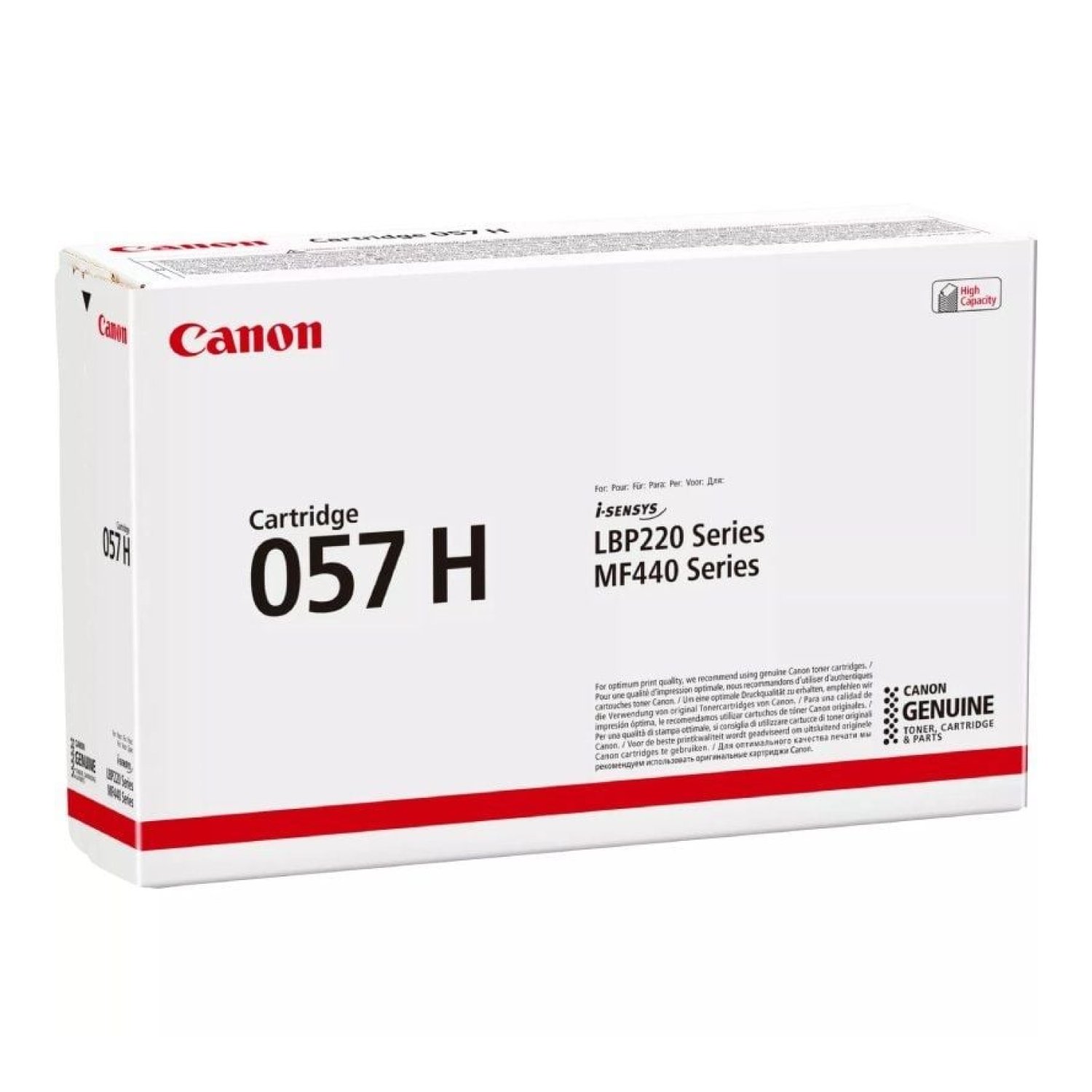 Canon i-SENSYS nº057H · Tóner Original · Alta Capacidad · Negro