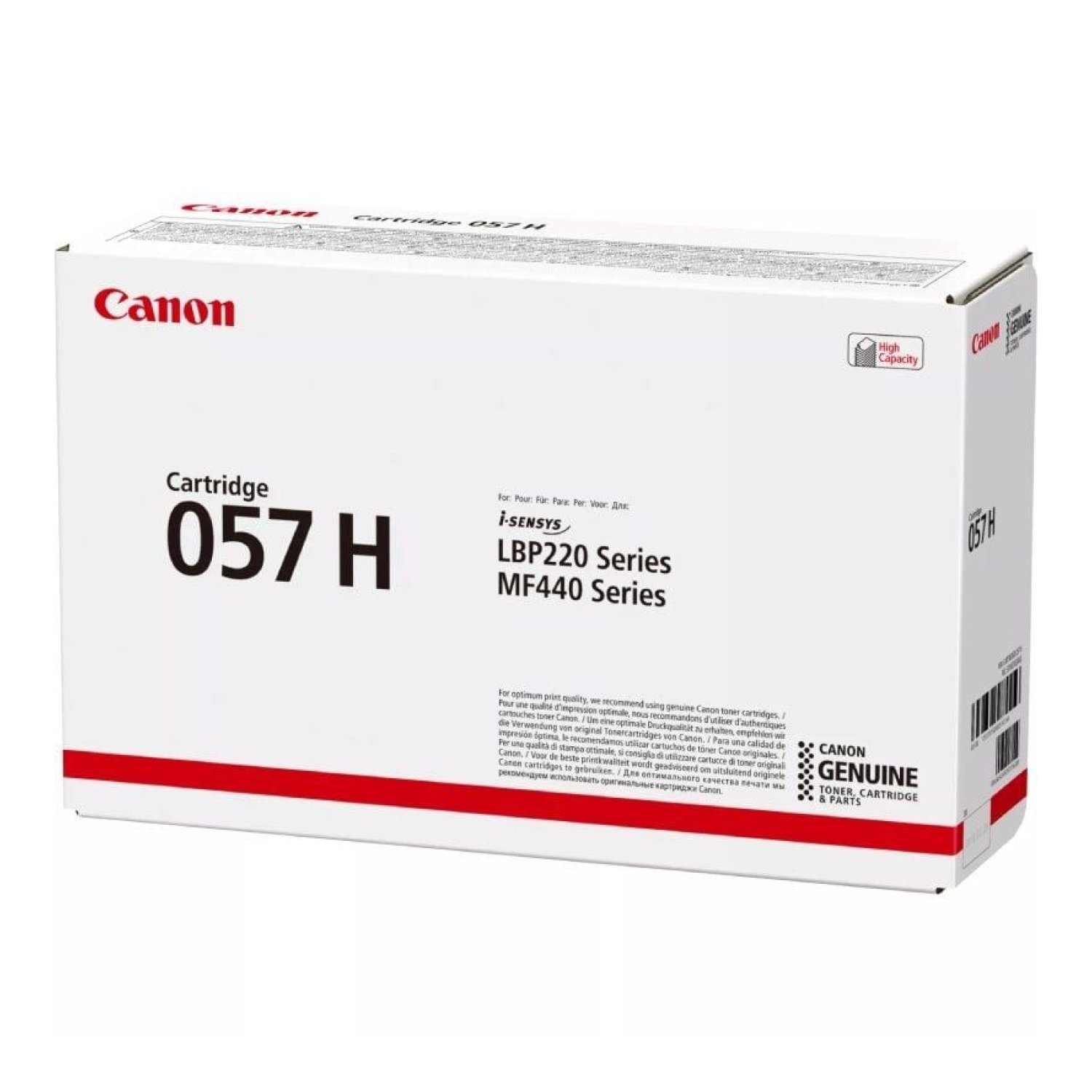 Canon i-SENSYS nº057H · Tóner Original · Alta Capacidad · Negro