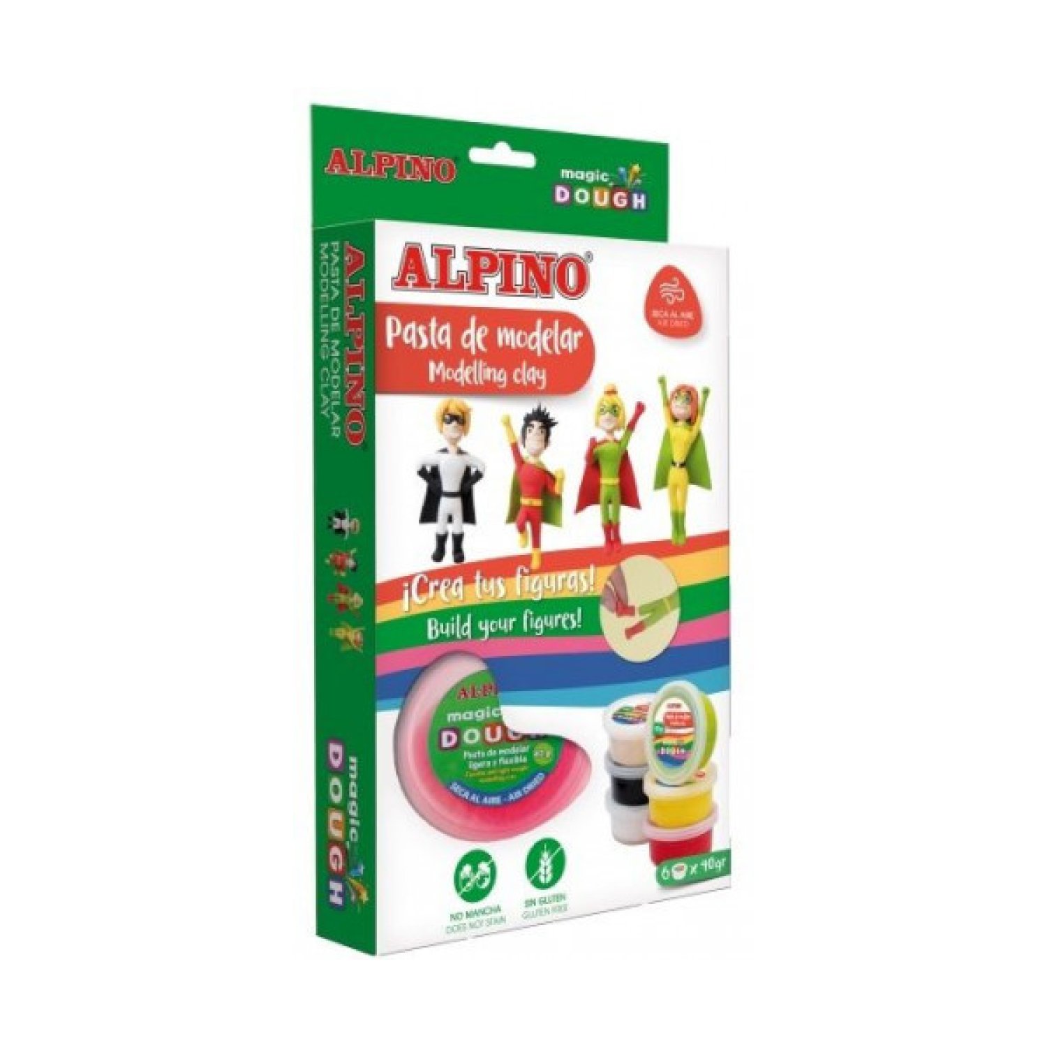 Alpino DP000207 compuesto para cerámica y modelaje Arcilla de modelar 240 g Multicolor 1 pieza(s)