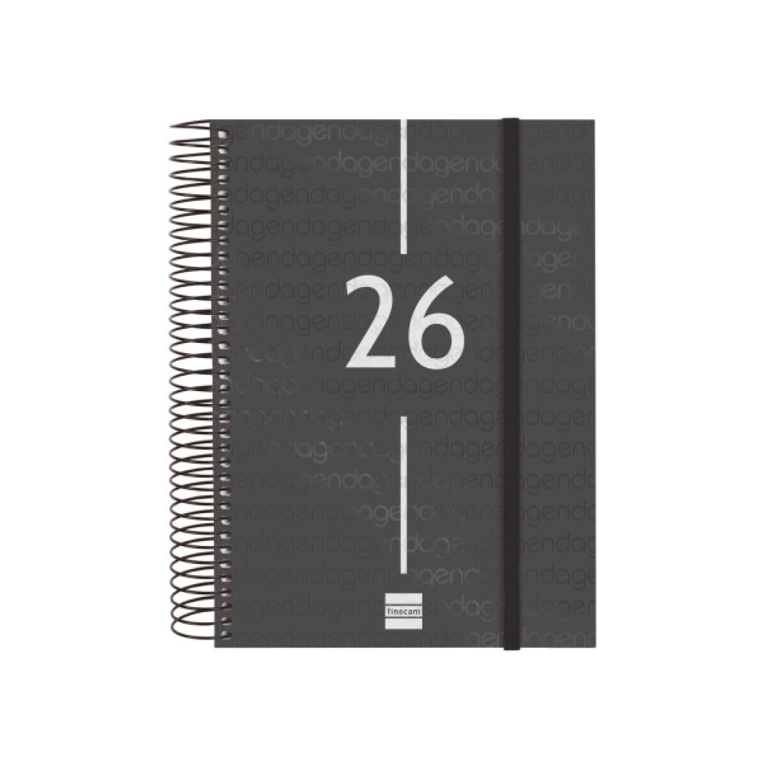 Finocam · Agenda 2026 · Diaria · 155x212mm · Encuadernación Negra