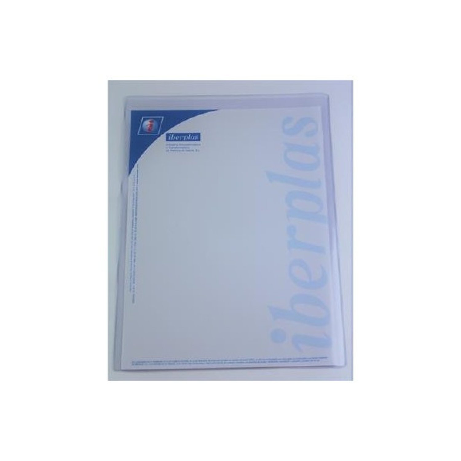 CAJA 50 FUNDAS FORMATO A3 "U" PORTADOCUMENTOS PVC CRISTAL 150 MICRAS IBERPLAS 86Q50