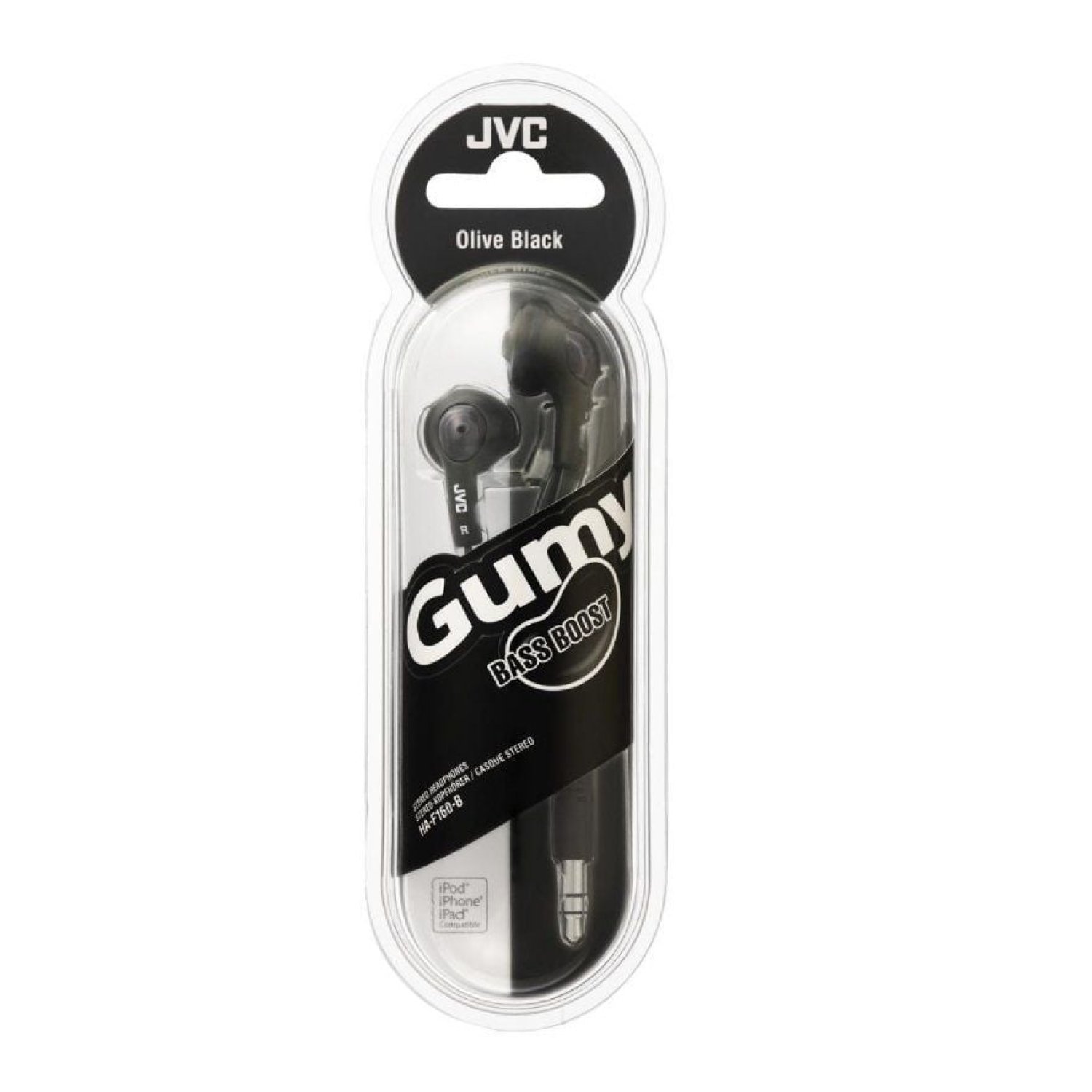 Auriculares Intrauditivos JVC HA-F160-B-E/ Jack 3.5/ Negros