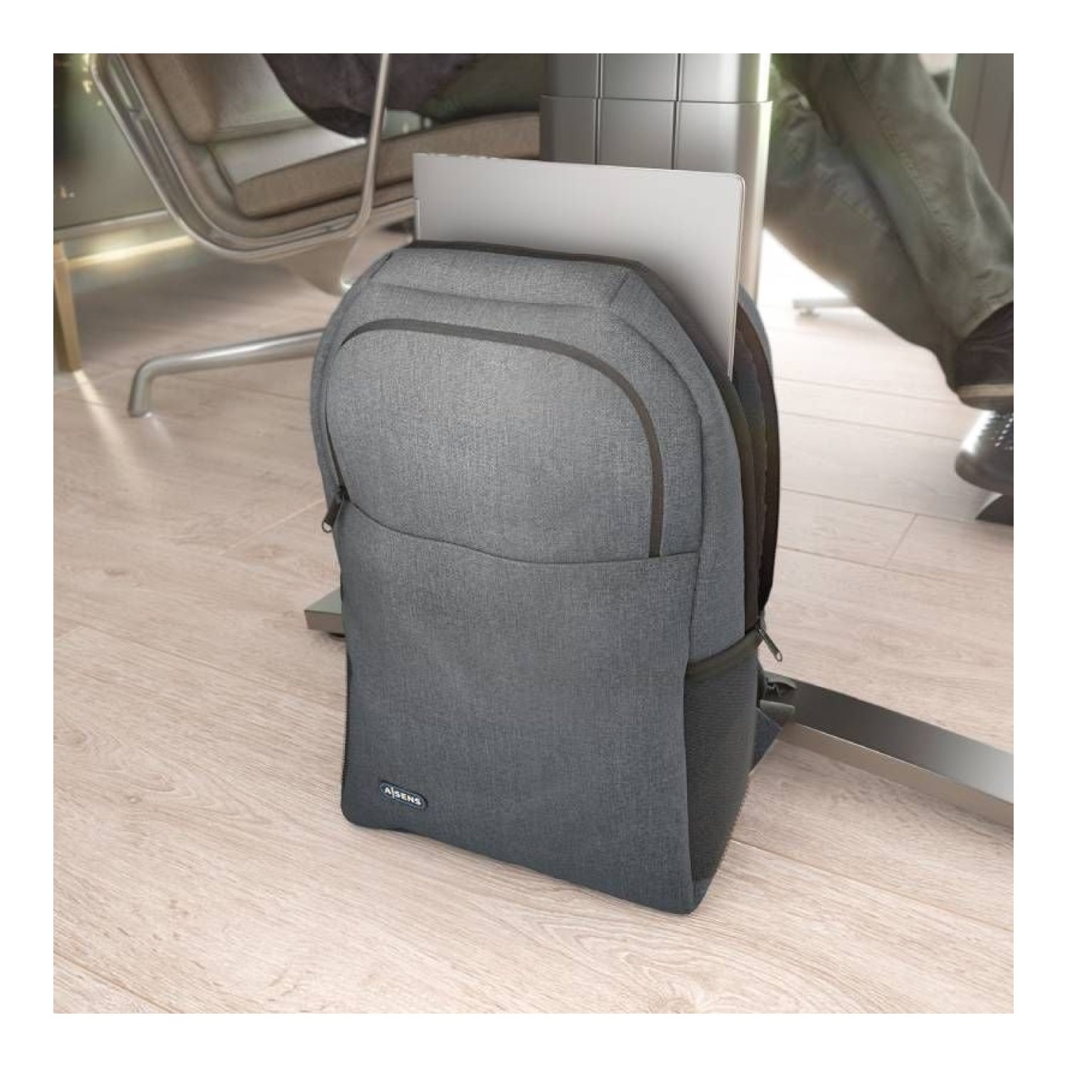 Aisens Premium · Mochila para Portátil 15,6" · Gris