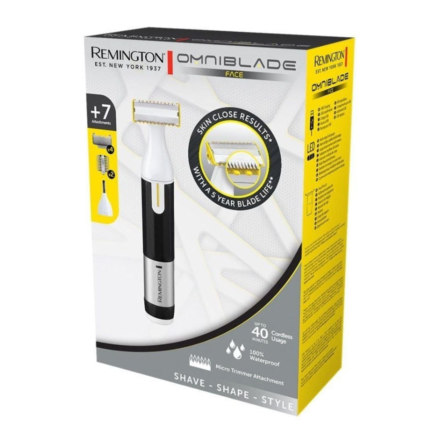 Recortadora Remington Omniblade Face/ con Batería/ 7 Accesorios