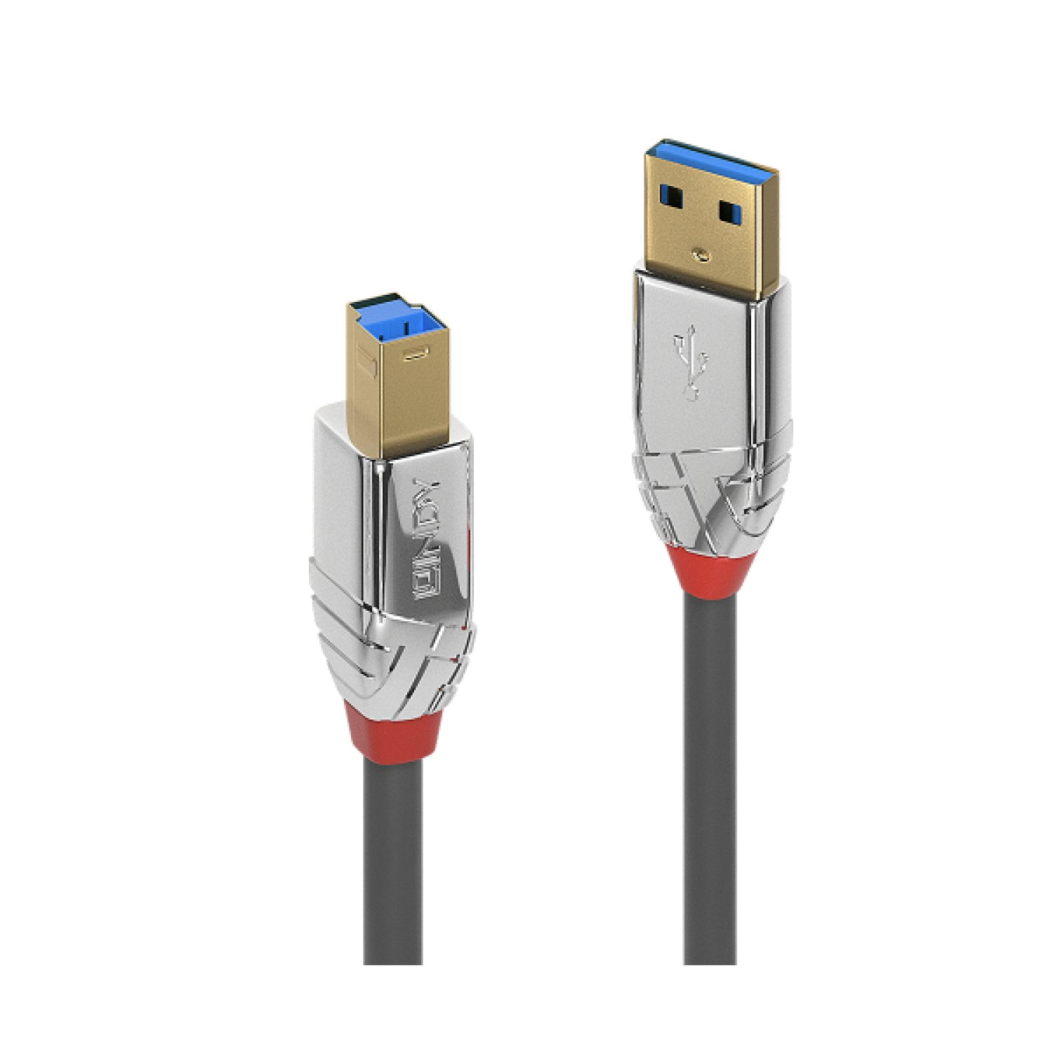 Lindy 36662 cable USB USB 3.2 Gen 1 (3.1 Gen 1) 2 m USB A USB B Gris