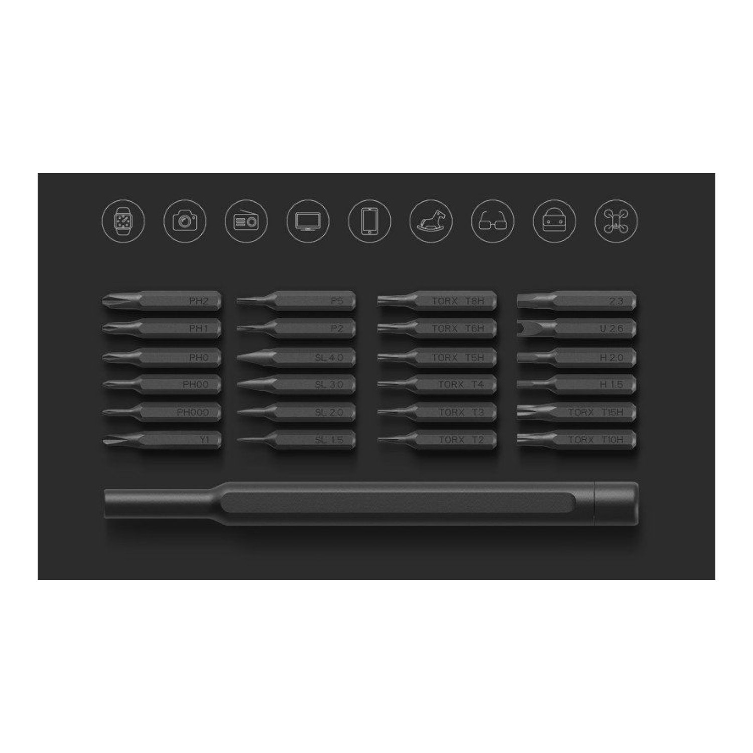 Xiaomi Precision Screwdriver Kit · 24 Puntas Intercambiables · Destornillador de Precisión