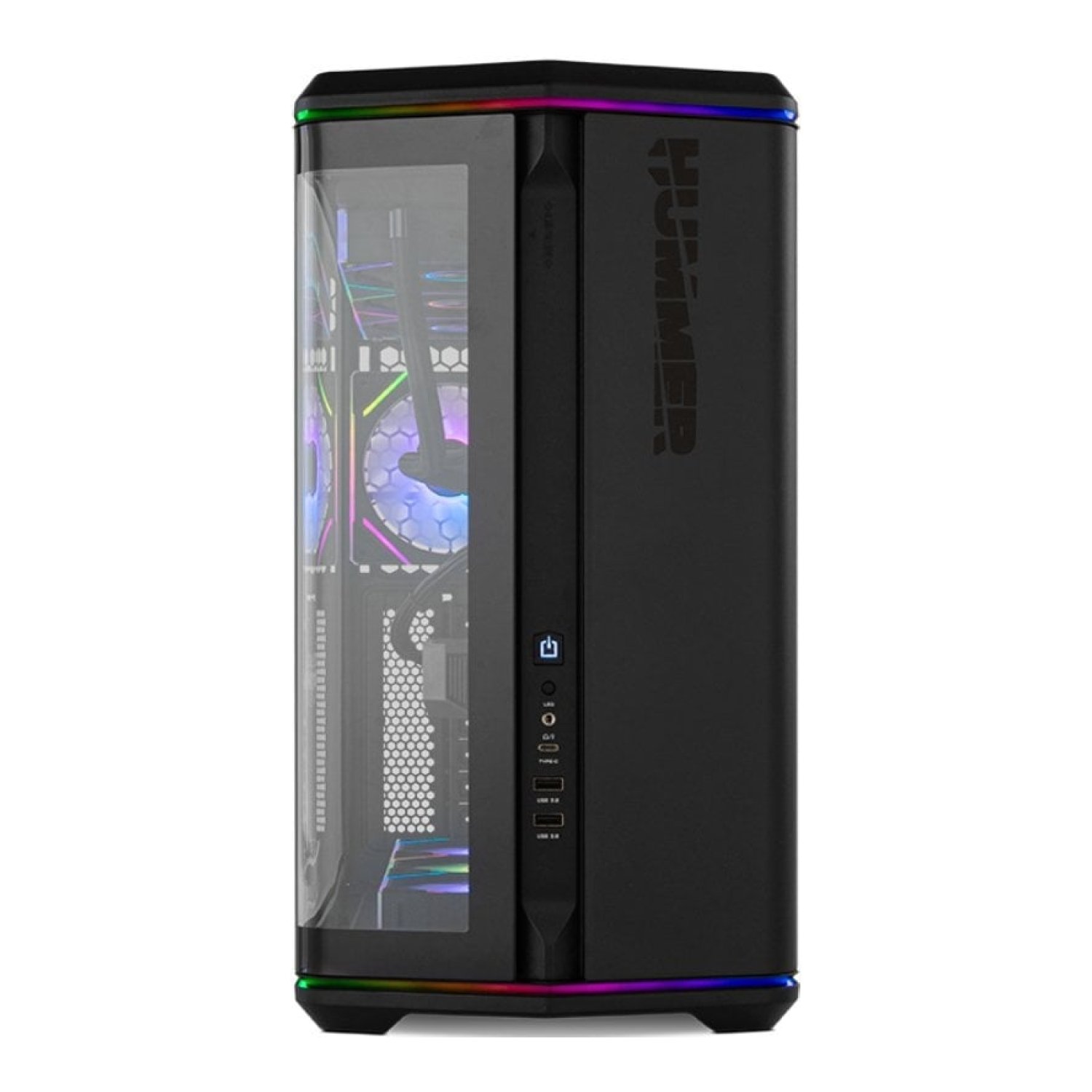 NOX Hummer Semitorre ATX cristal curvo ARGB Ngr