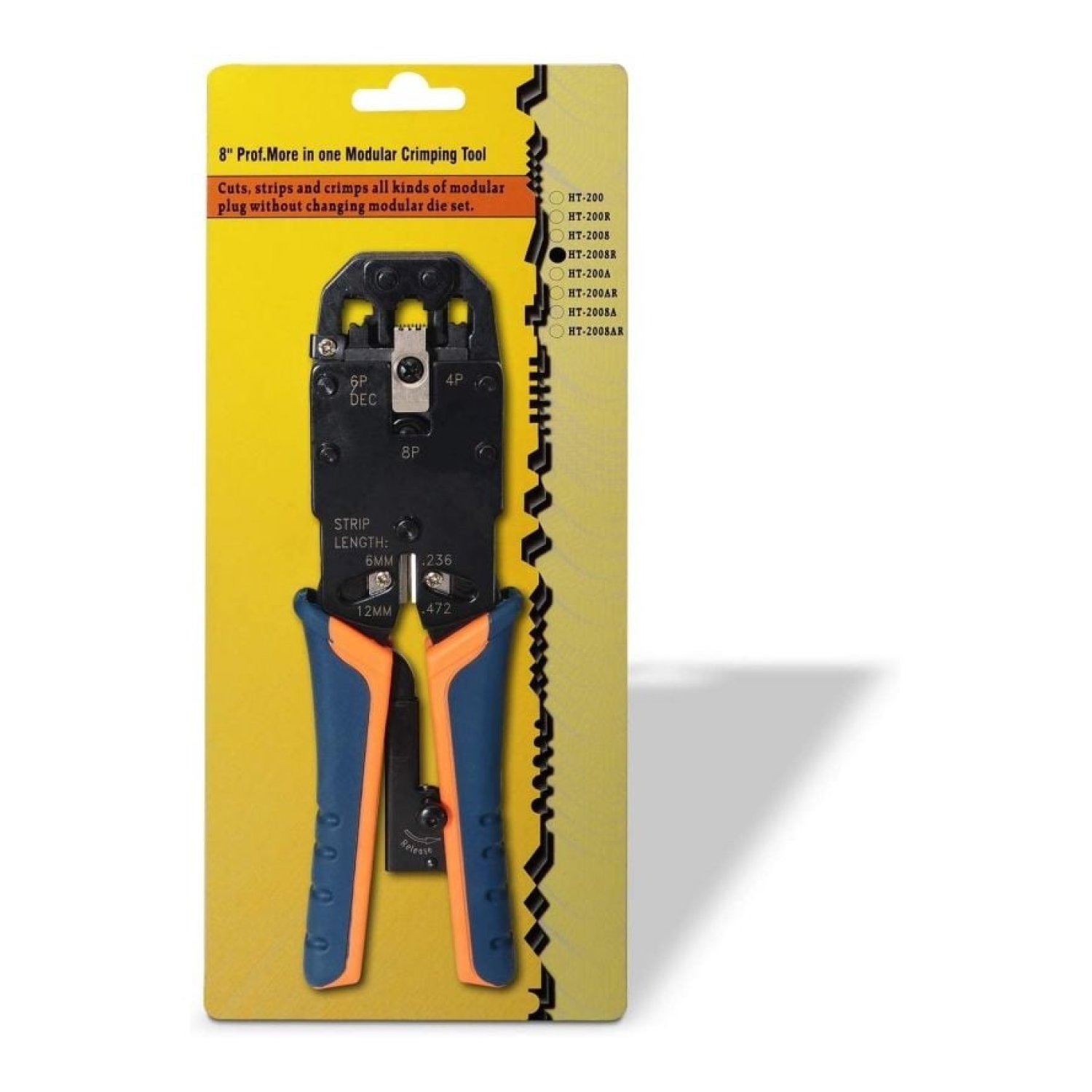 Aisens · Crimpadora Metálica de Carraca · RJ10/RJ11/RJ12/RJ45