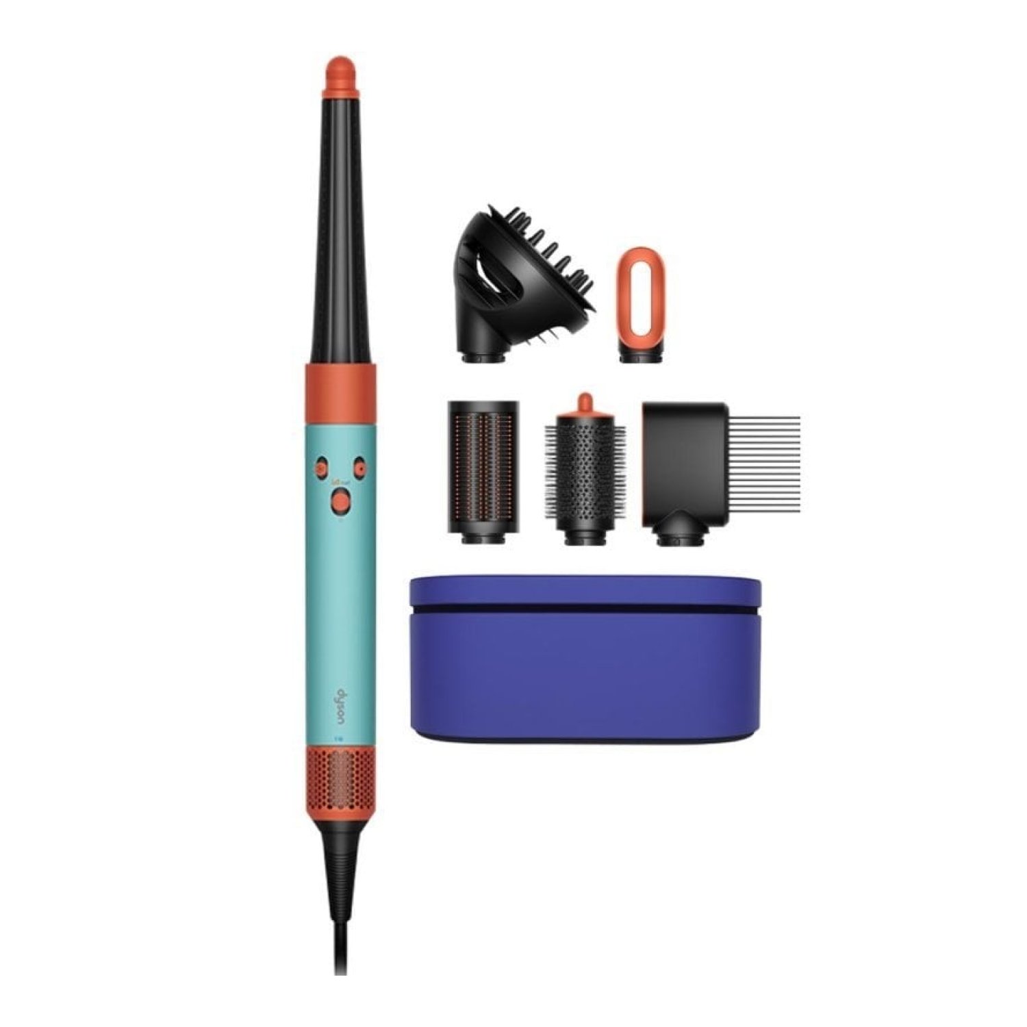 Rizador y Secador para pelo Dyson Airwrap i.d./ Azul y Naranja