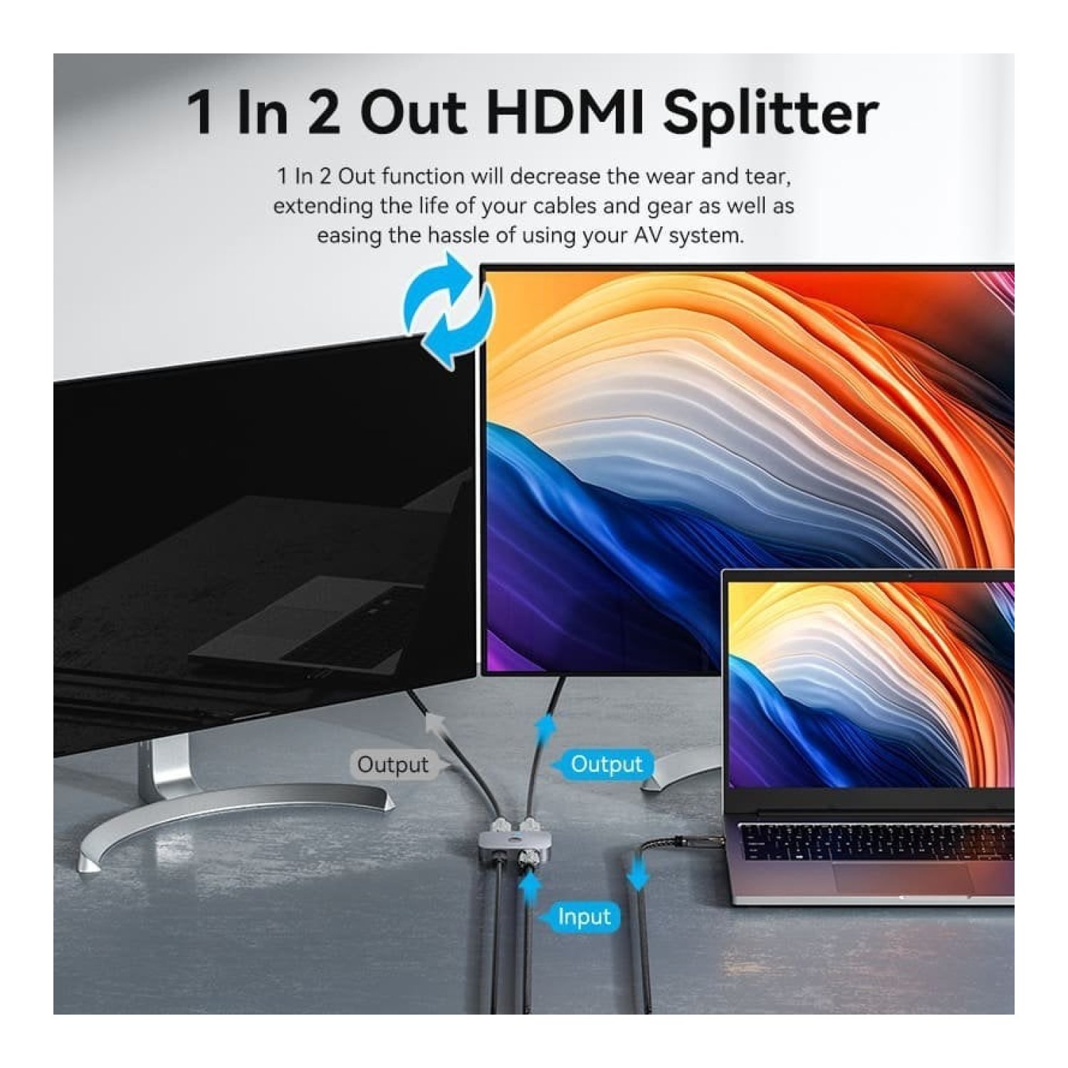 Switch Conmutador 8K HDMI 2.1 Bidireccional Vention AKPB0 HDMI Hembra/USB-C Hembra - 2x HDMI Hembra
