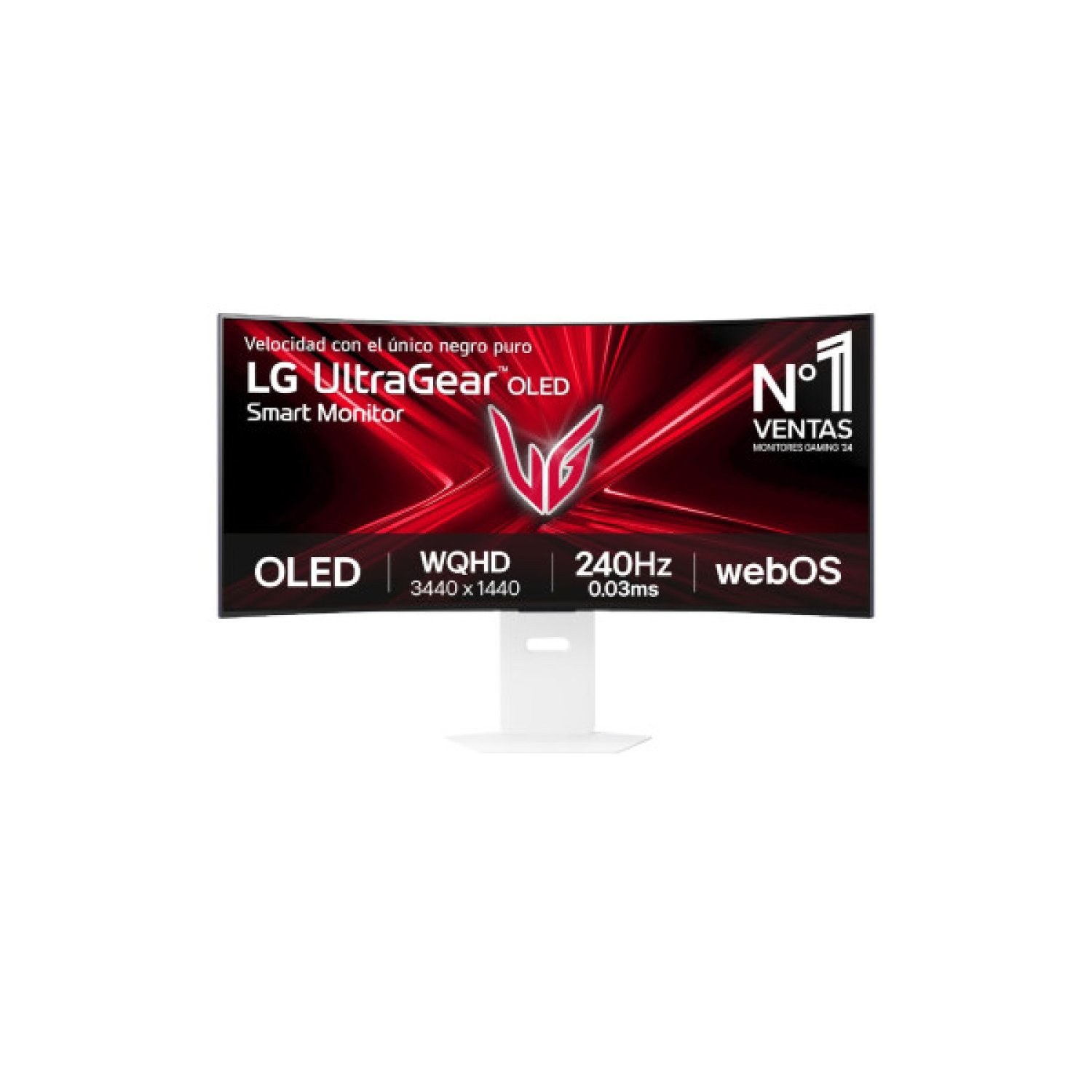LG 39GX90SA-W pantalla para PC 99,1 cm (39") 3440 x 1440 Pixeles Wide Quad HD OLED Blanco