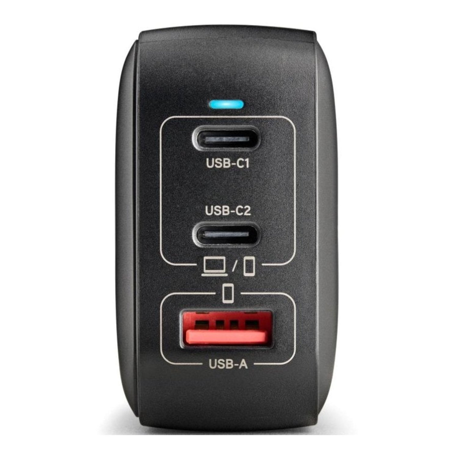 NGS BUD100WTINY · Cargador GaN 100W · 2xUSB-C + 1xUSB
