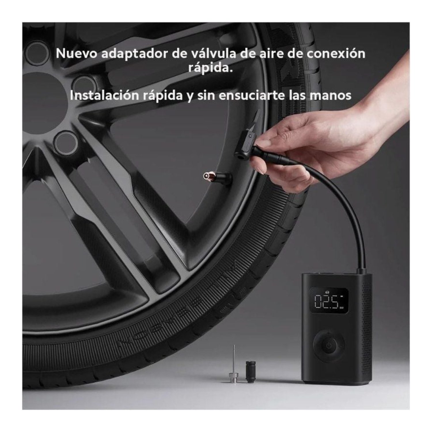 Xiaomi Mini Compresor Portátil · 150 PSI · 2000 mAh · Eléctrico