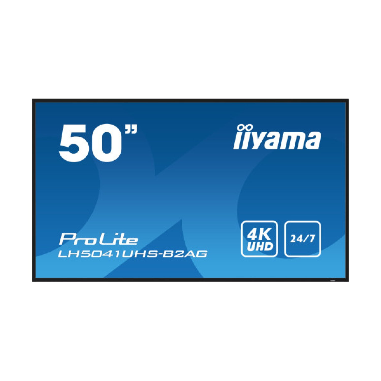 MONITOR IIYAMA 50" 3840X2160, 4K UHD VA PANEL, 25% HAZE, LANDSCAPE AND PORTRAIT MODE, SPEAKERS 2X 10W , VGA, 3X HDMI, 500CD/M², MEDIA PLAY USB PORT, CONTROL LAN / RS232C, VESA 400X400 (LH5041UHS-B2AG)