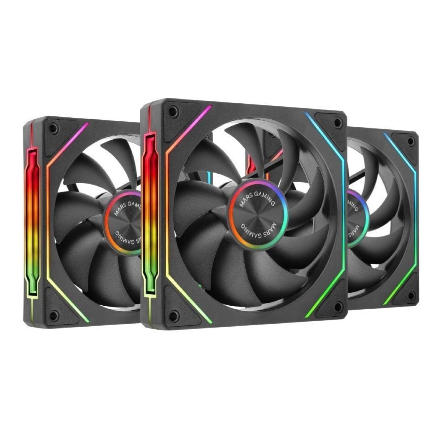 Pack 3 Ventiladores Mars Gaming MF-LINKFINITYKIT2/ 12cm/ ARGB